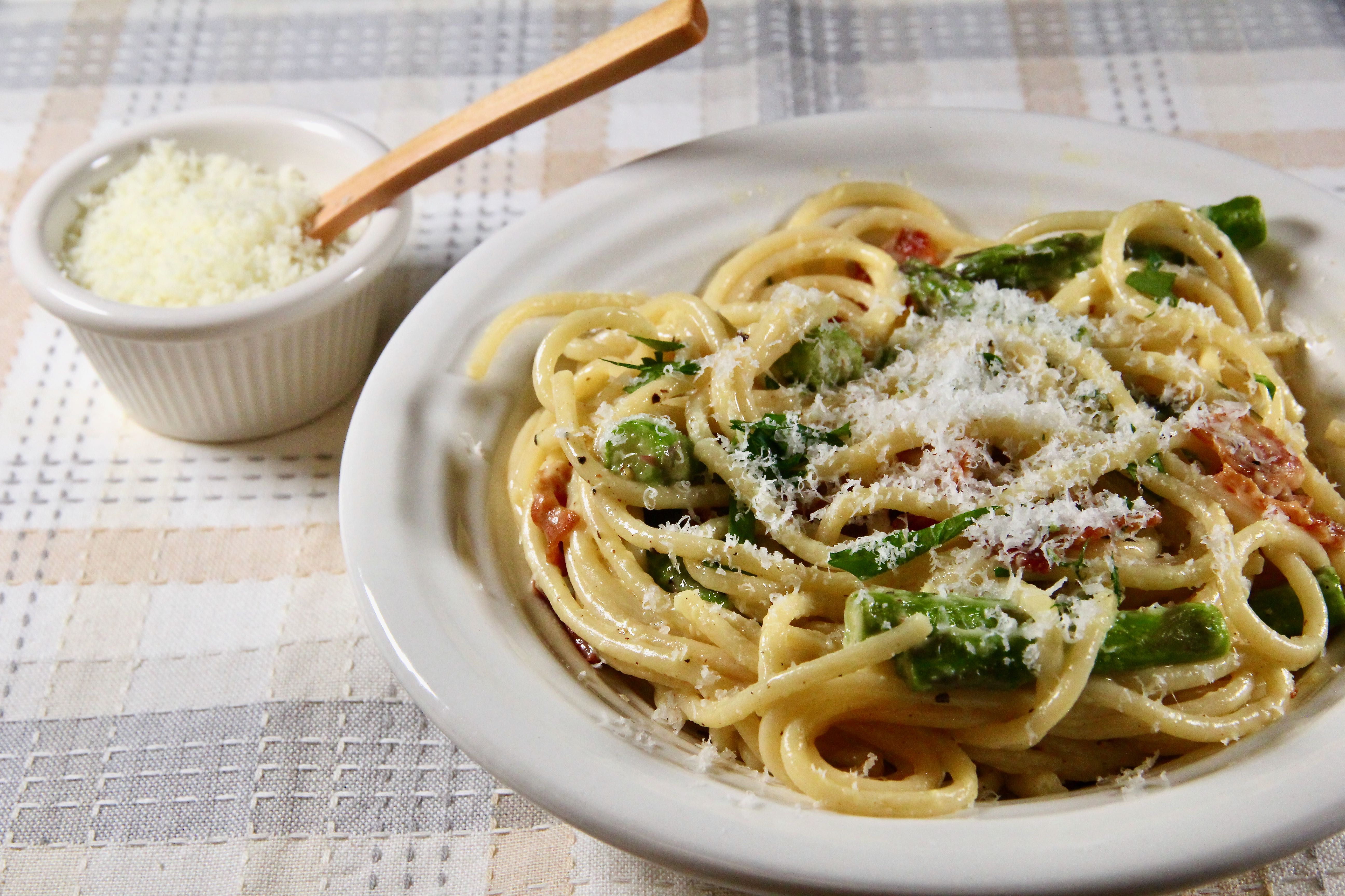 Asparagus Carbonara image