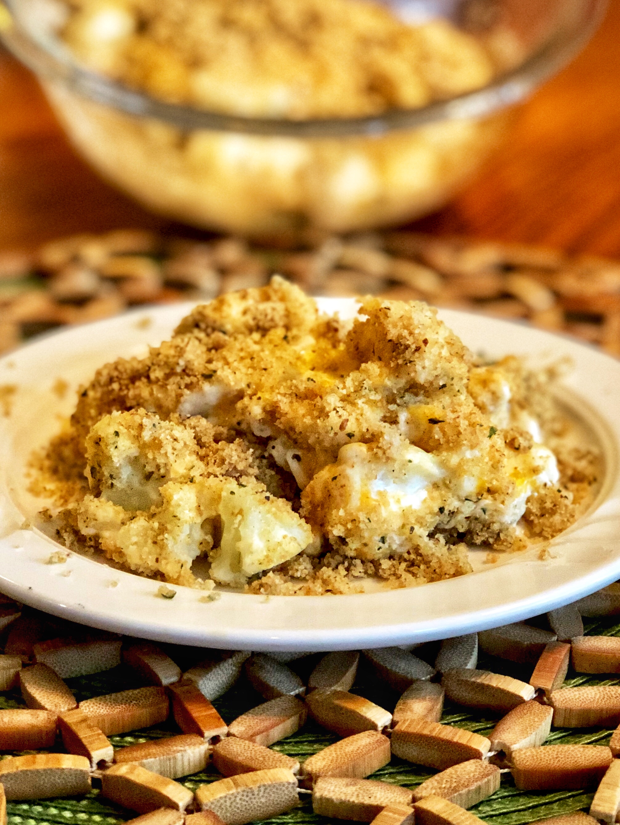 Three-Cheese Cauliflower Casserole image