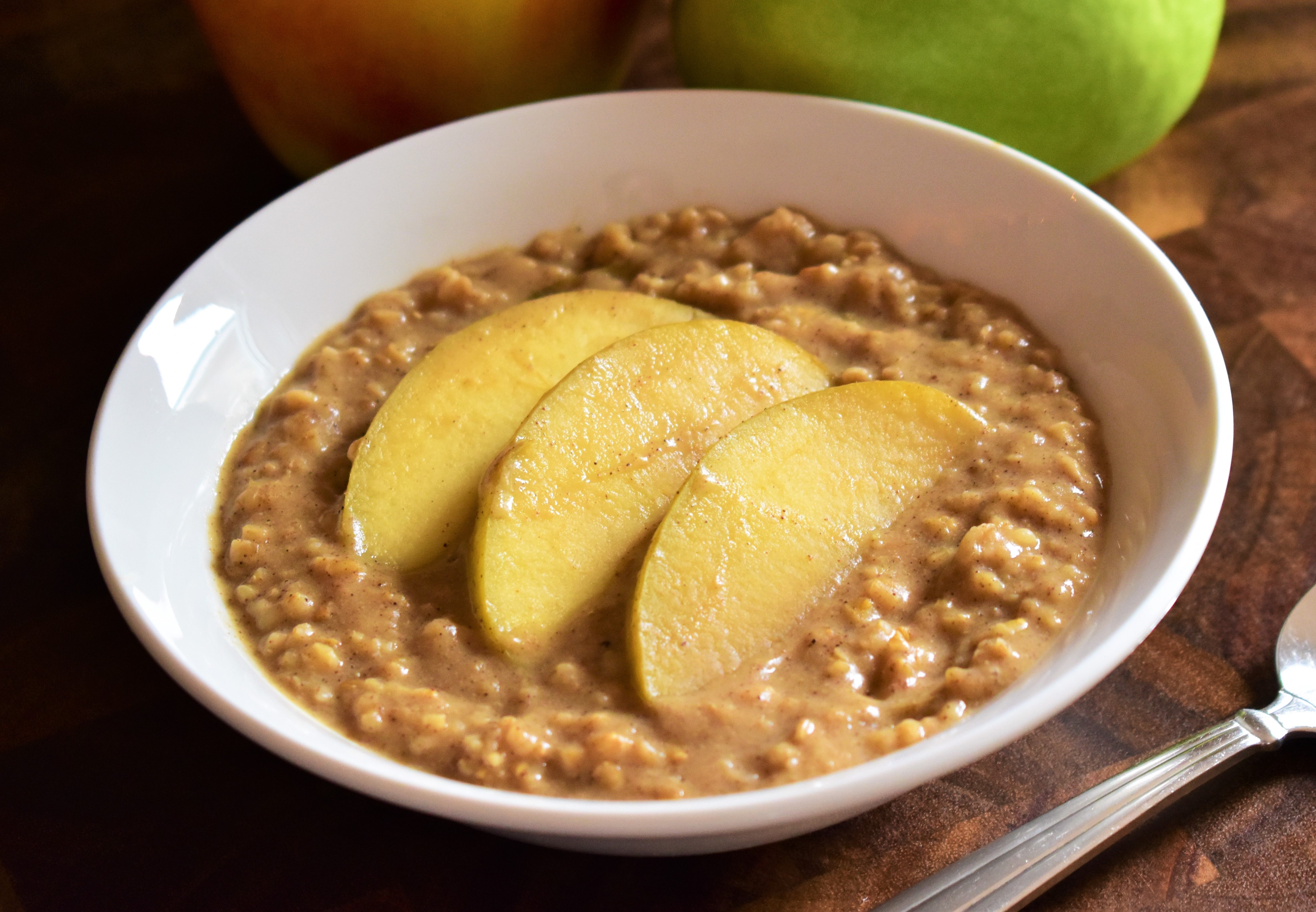 Spiced Slow Cooker Apple Oatmeal image