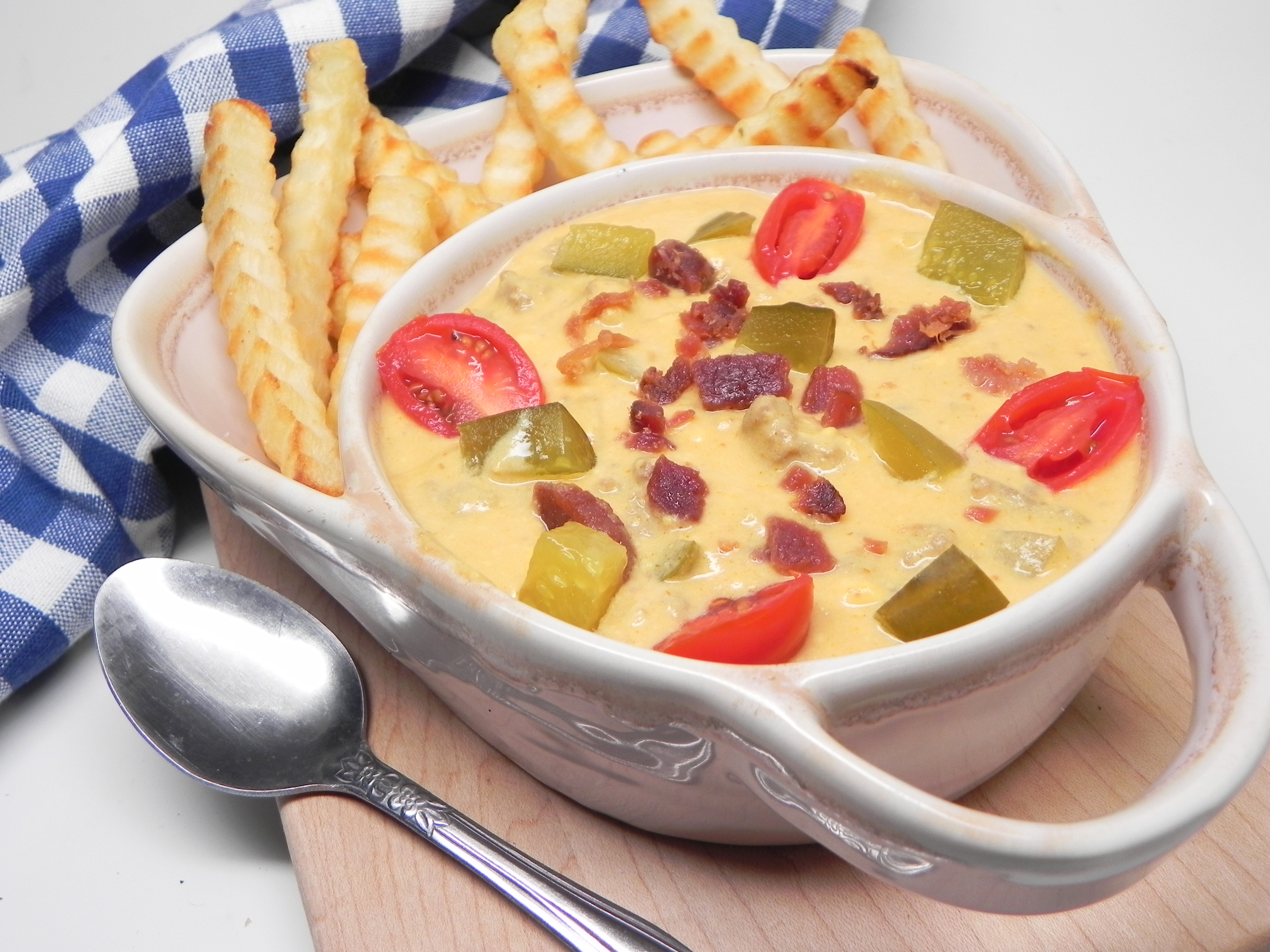 Cheeseburger and Pickle Soup image