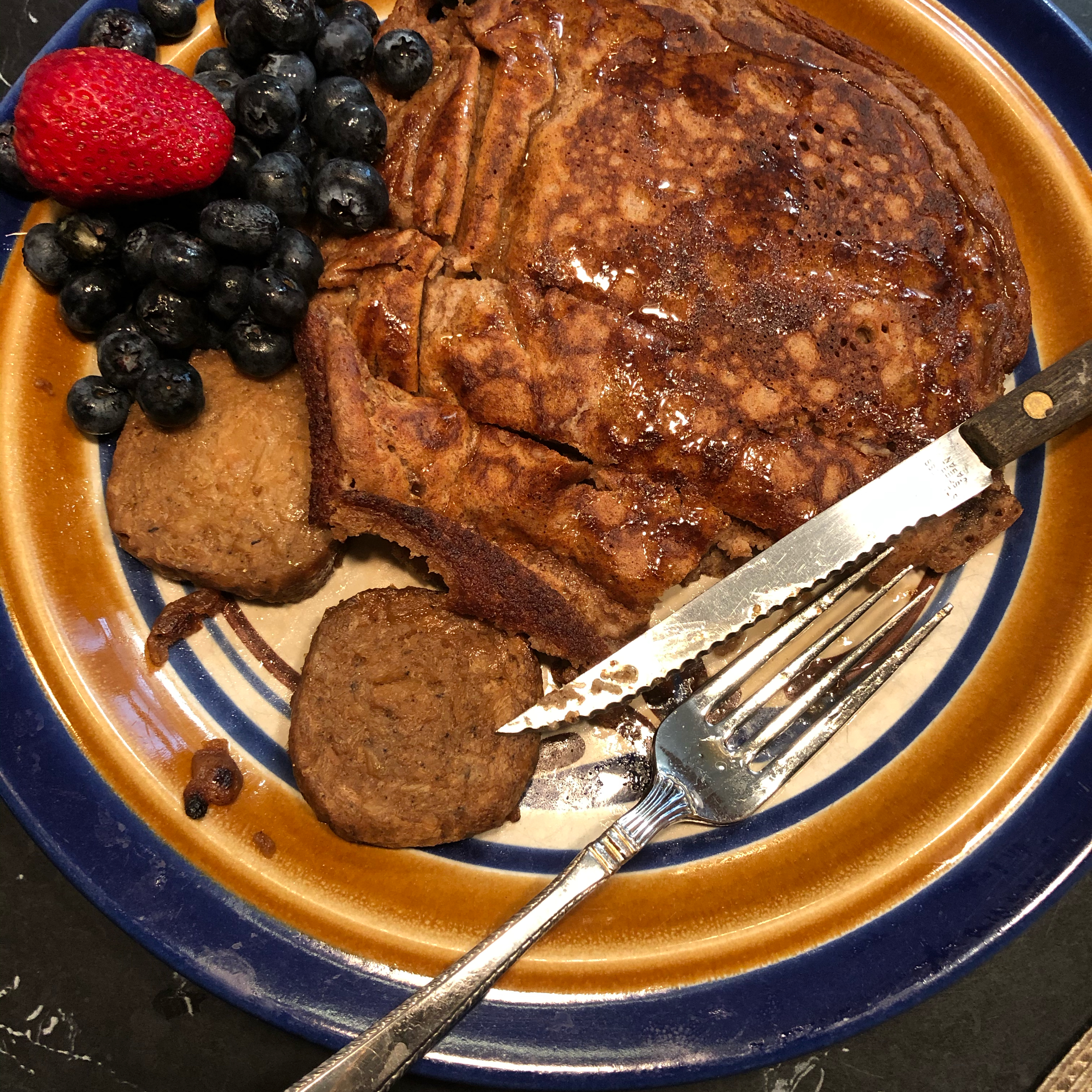 Vegan Whole Wheat Apple Pancakes image