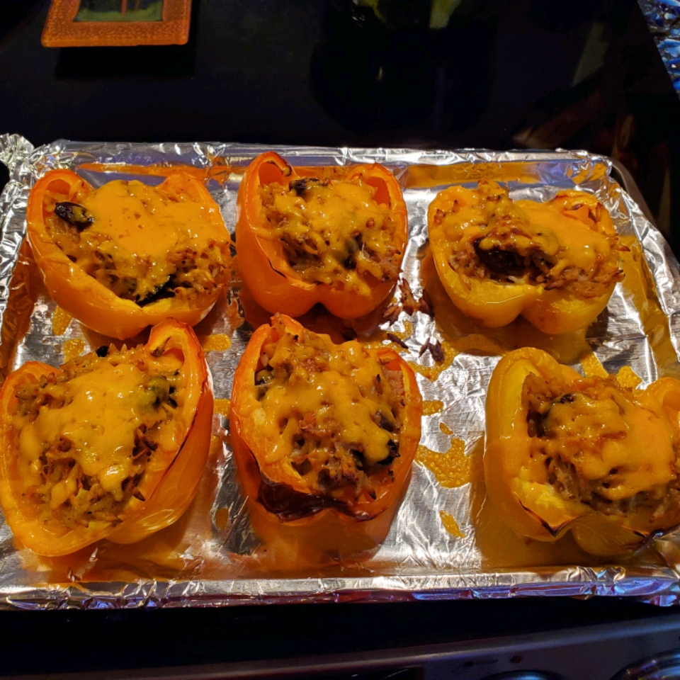 Smoked Sausage and Orzo Stuffed Peppers image