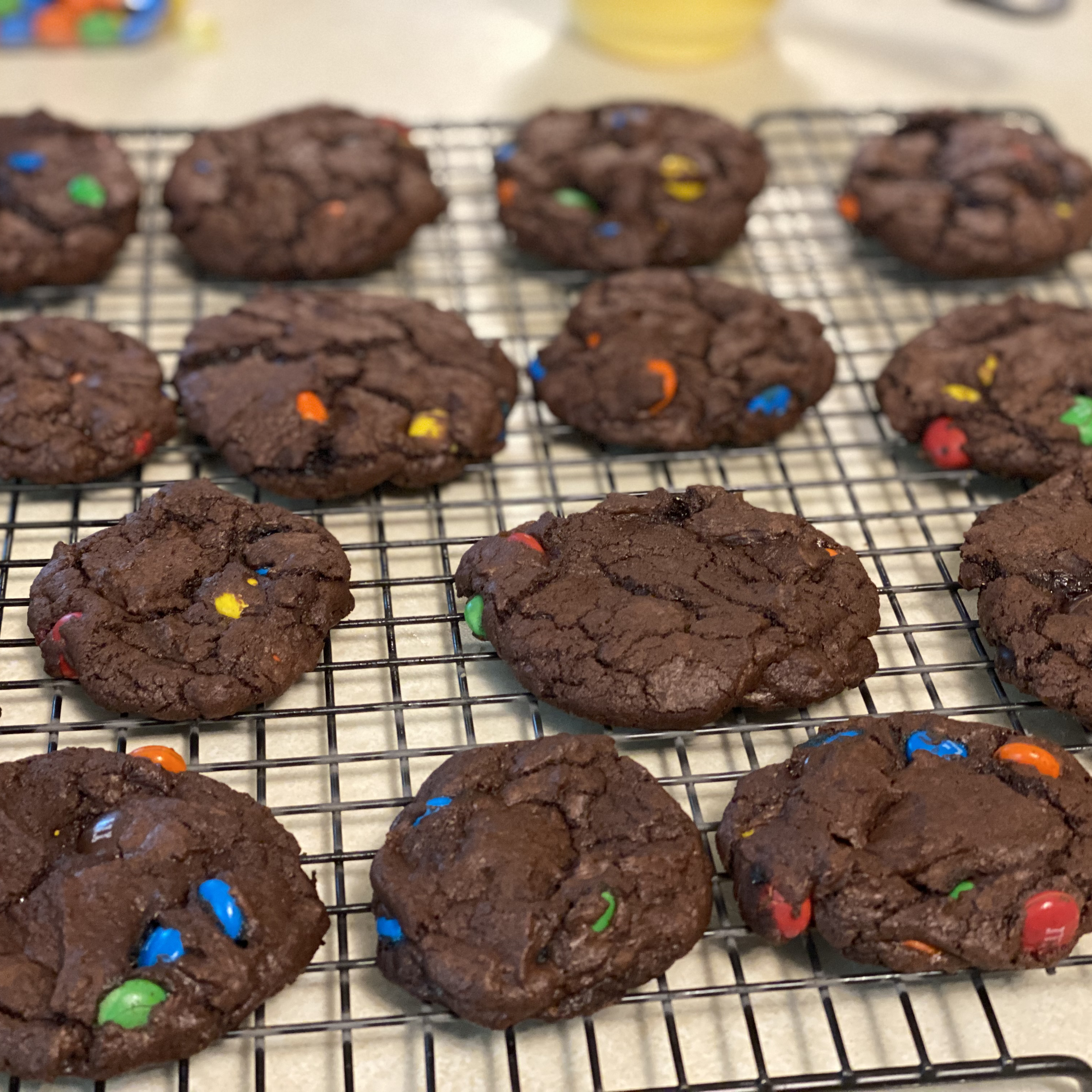 Fluffy Chocolate M&M™ Cookies image