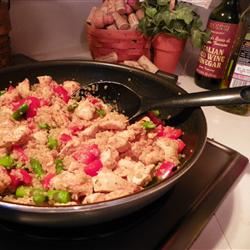 Quinoa with Chicken, Asparagus and Red Peppers image