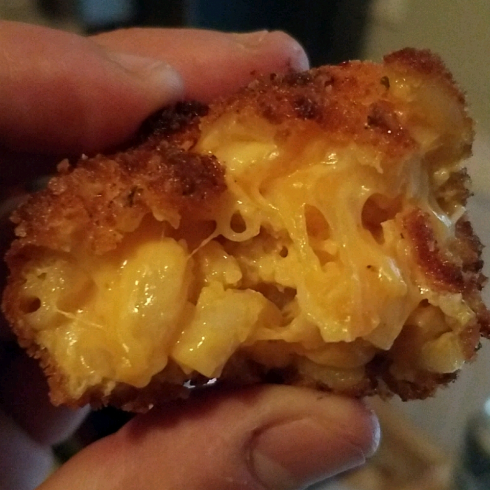 fried mac and cheese without bread crumbs