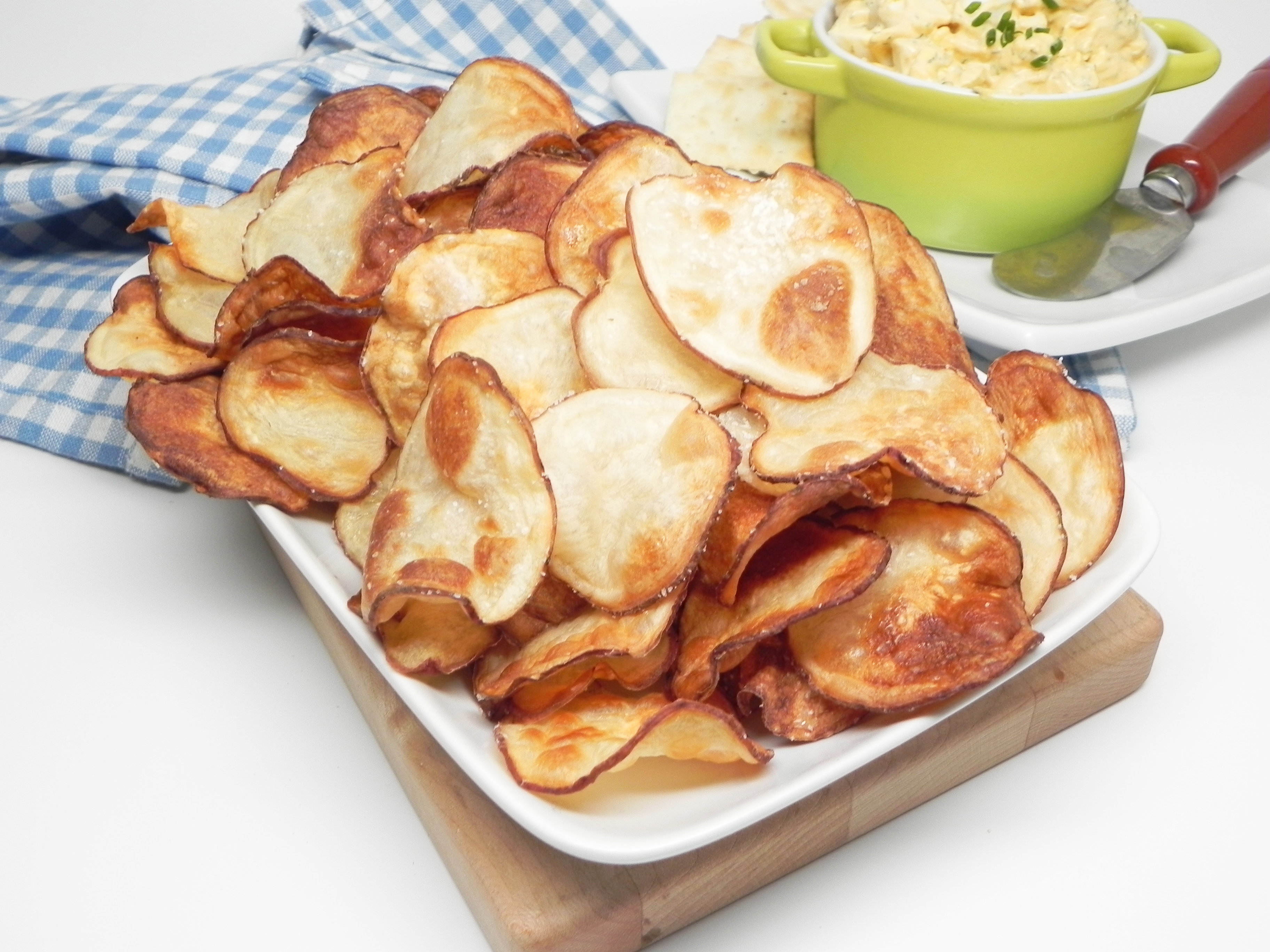 Air Fryer Salt and Vinegar Potato Chips_image