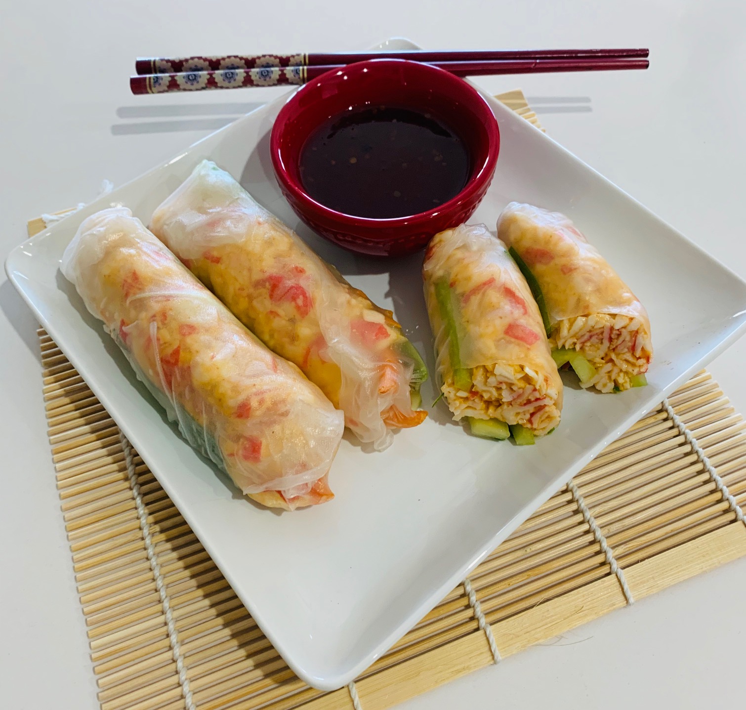 Spicy Crab Spring Rolls image