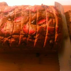 Strawberry-Banana Bread with Chocolate Chips image