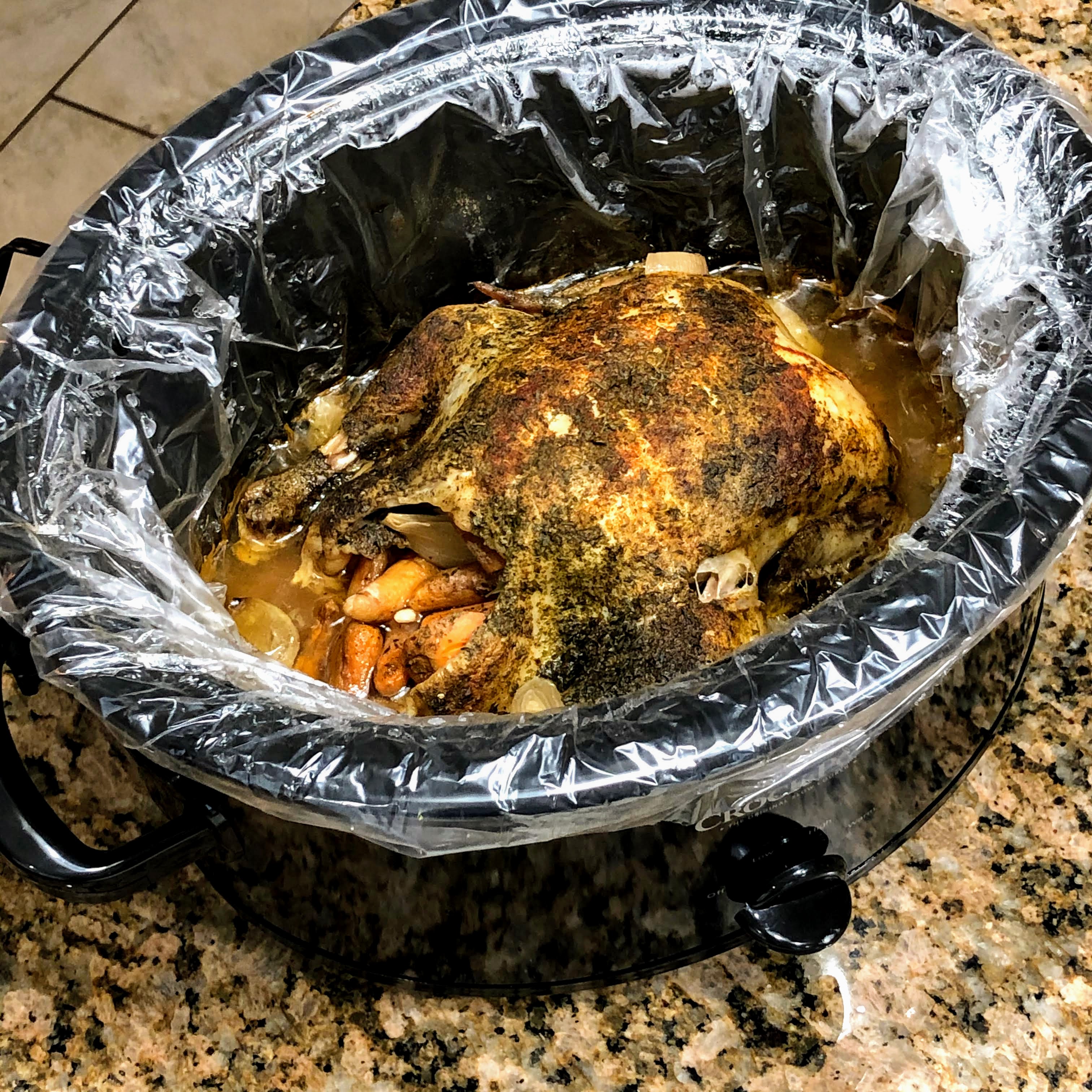 Slow Cooker Whole Chicken with Lemon image