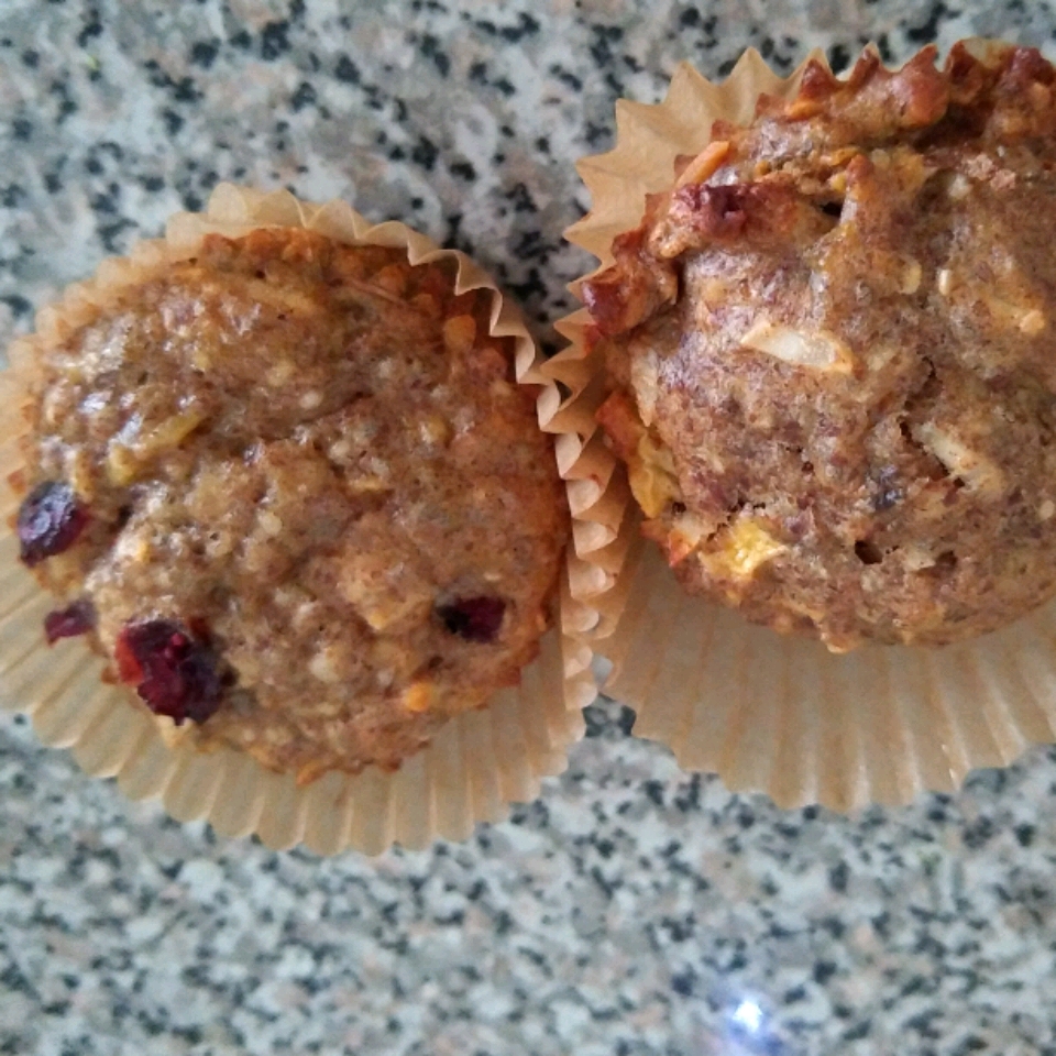 Banana Coconut Flaxseed Muffins with Apple and Chia_image