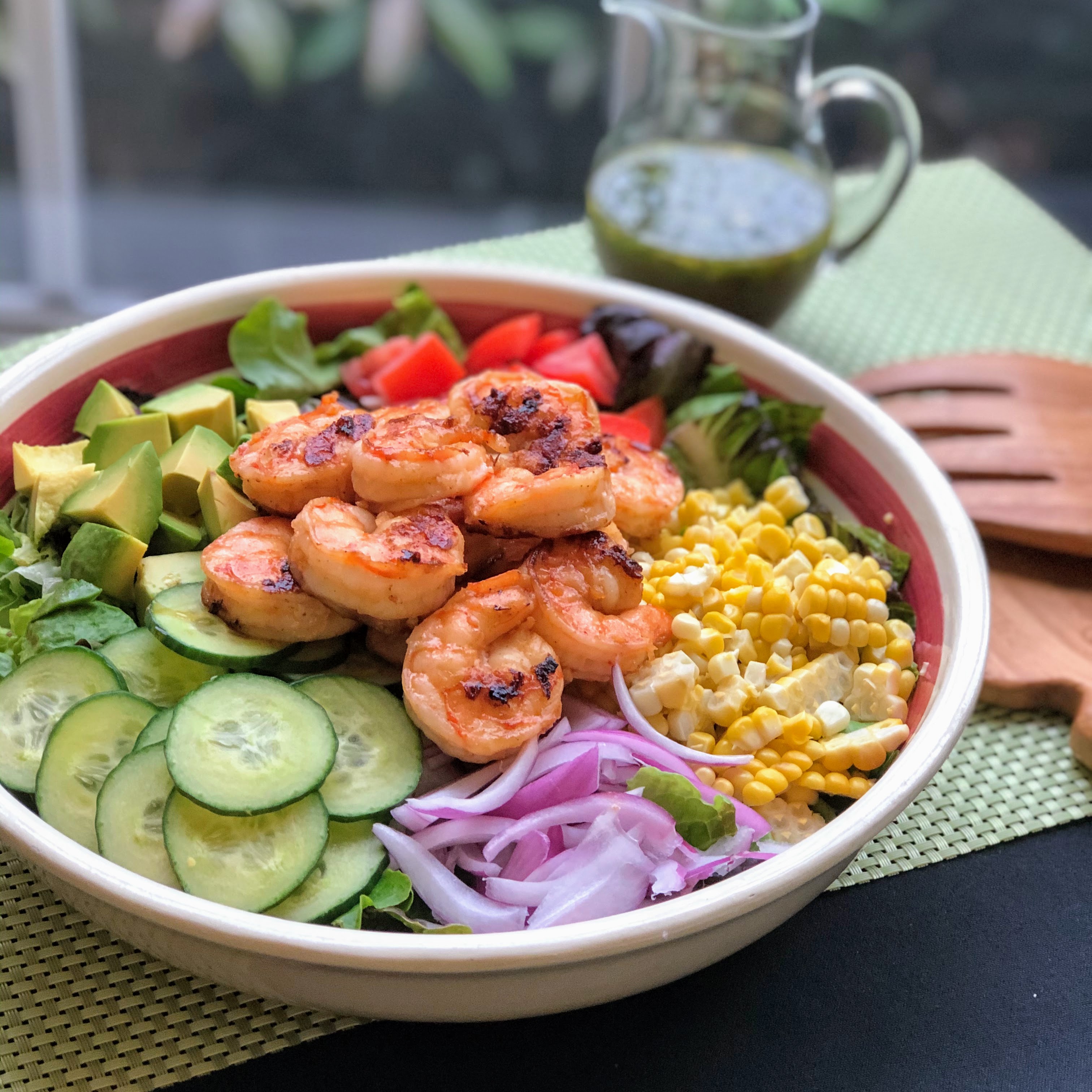 Summer Grilled Shrimp Salad_image