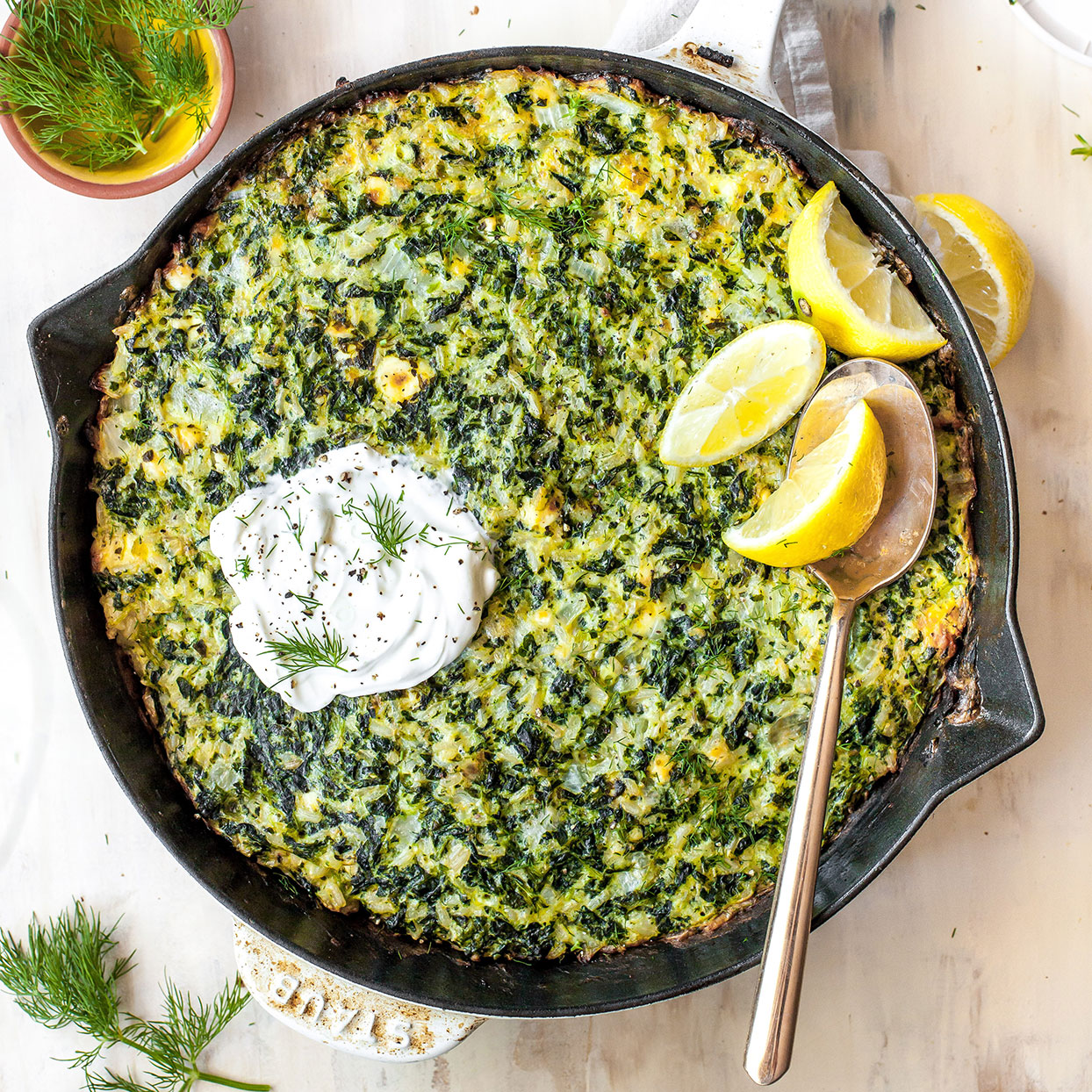 Spinach, Feta & Rice Casserole Recipe | EatingWell
