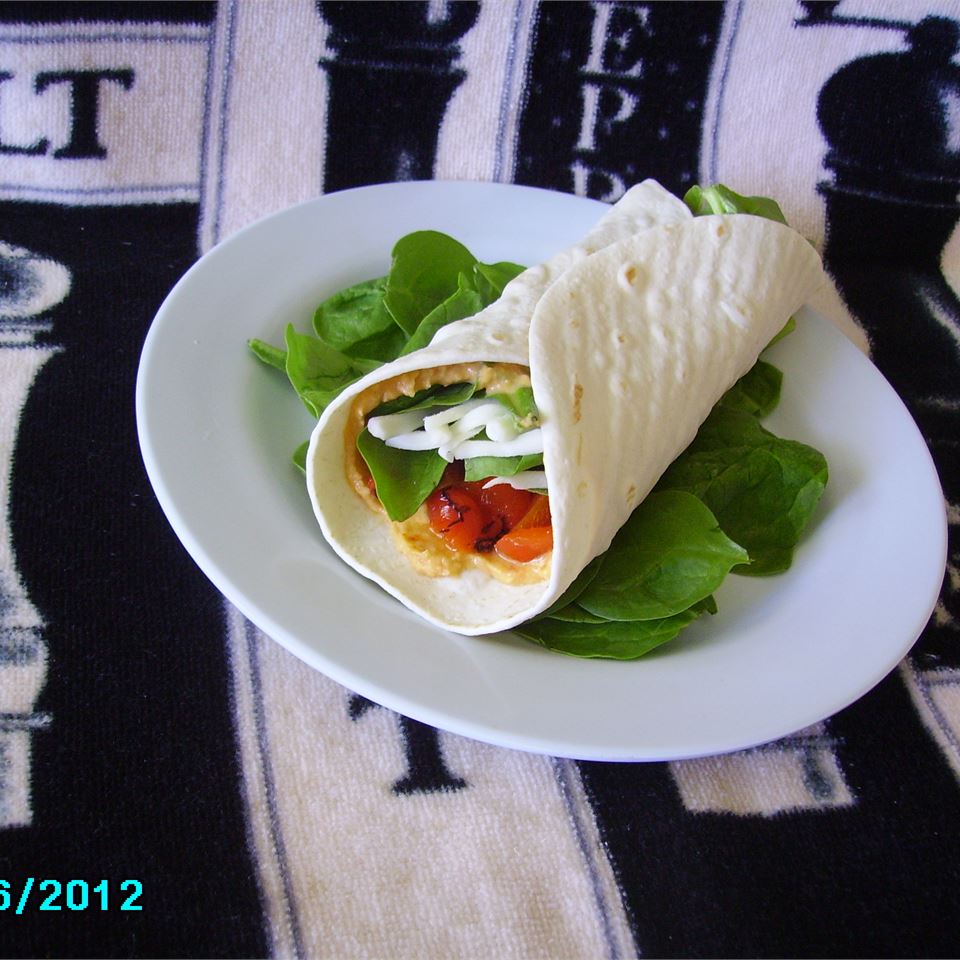 Hummus and Artichoke Wrap image