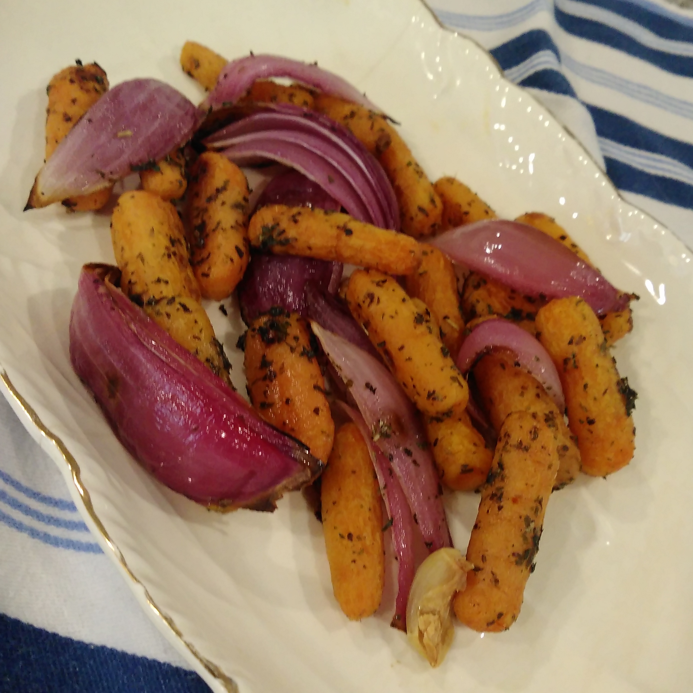 Oven-Roasted Carrots and Onions image