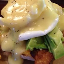 Double-Cheese Eggs Benedict image