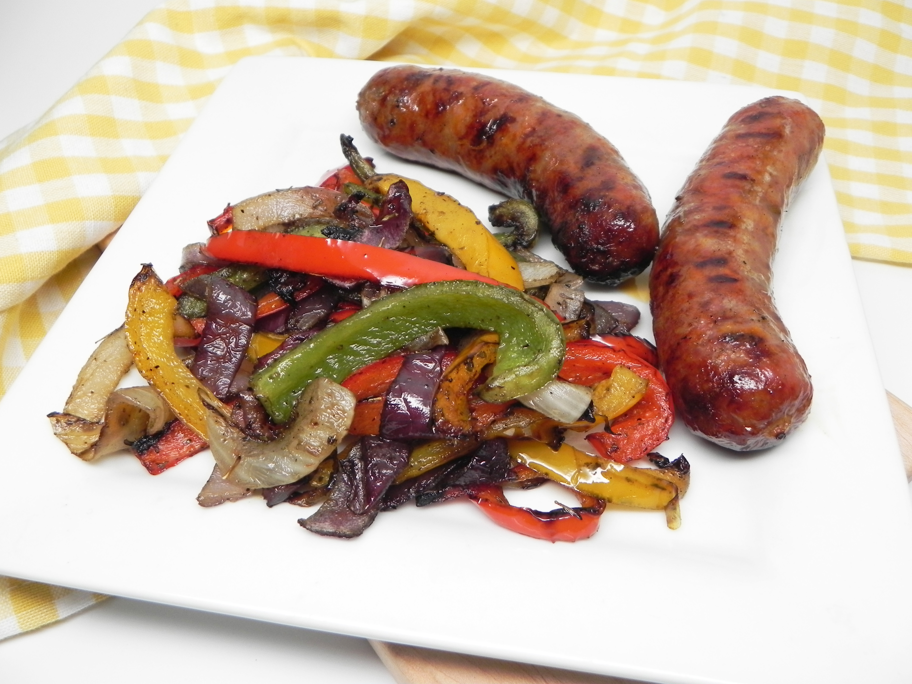 Grilled Italian Sausage with Peppers and Onions image