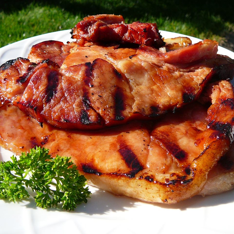 Doreen S Ham Slices On The Grill Recipe Allrecipes,How To Clean Hats With Sweat Stains