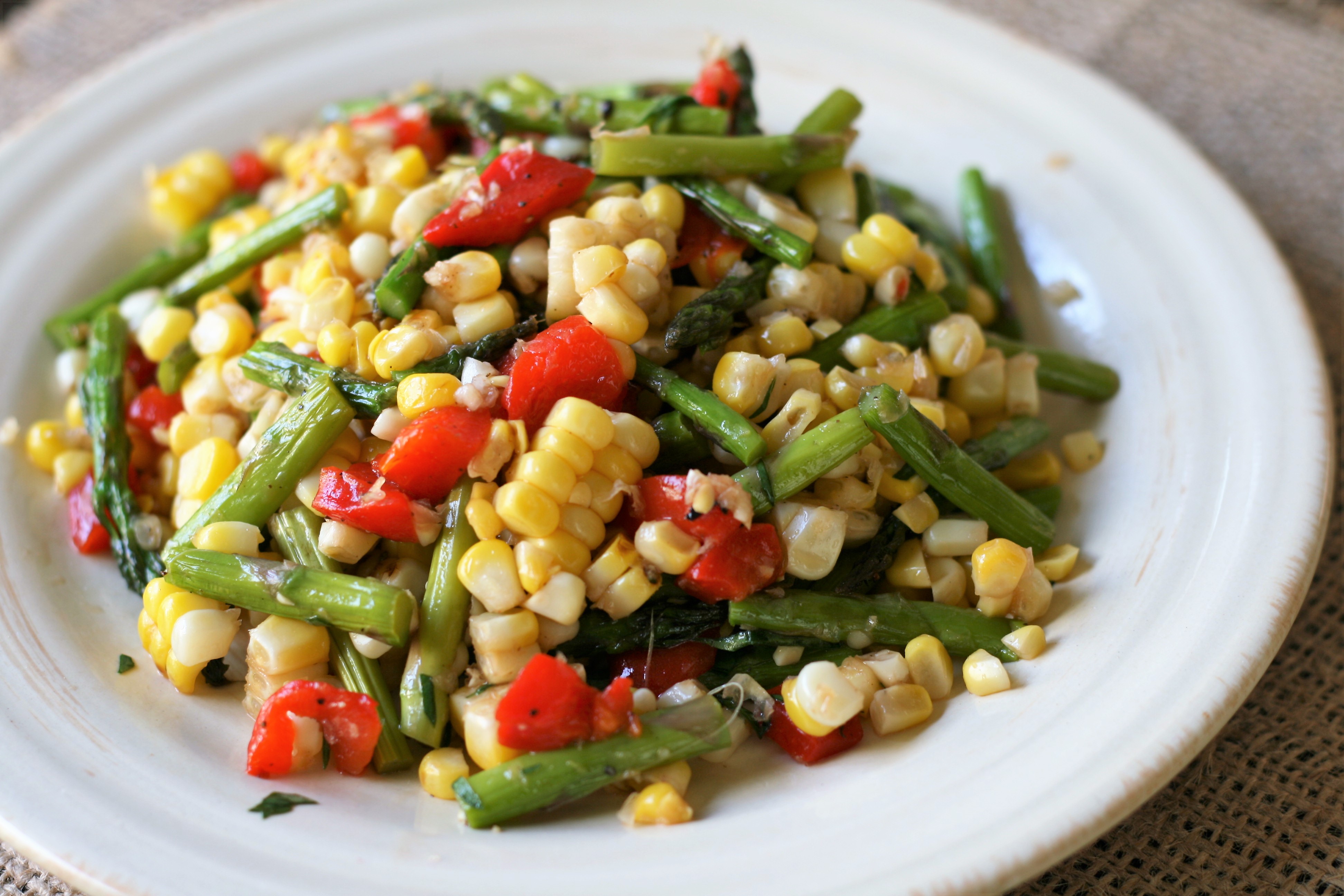 Summer Corn Salad with Asparagus image