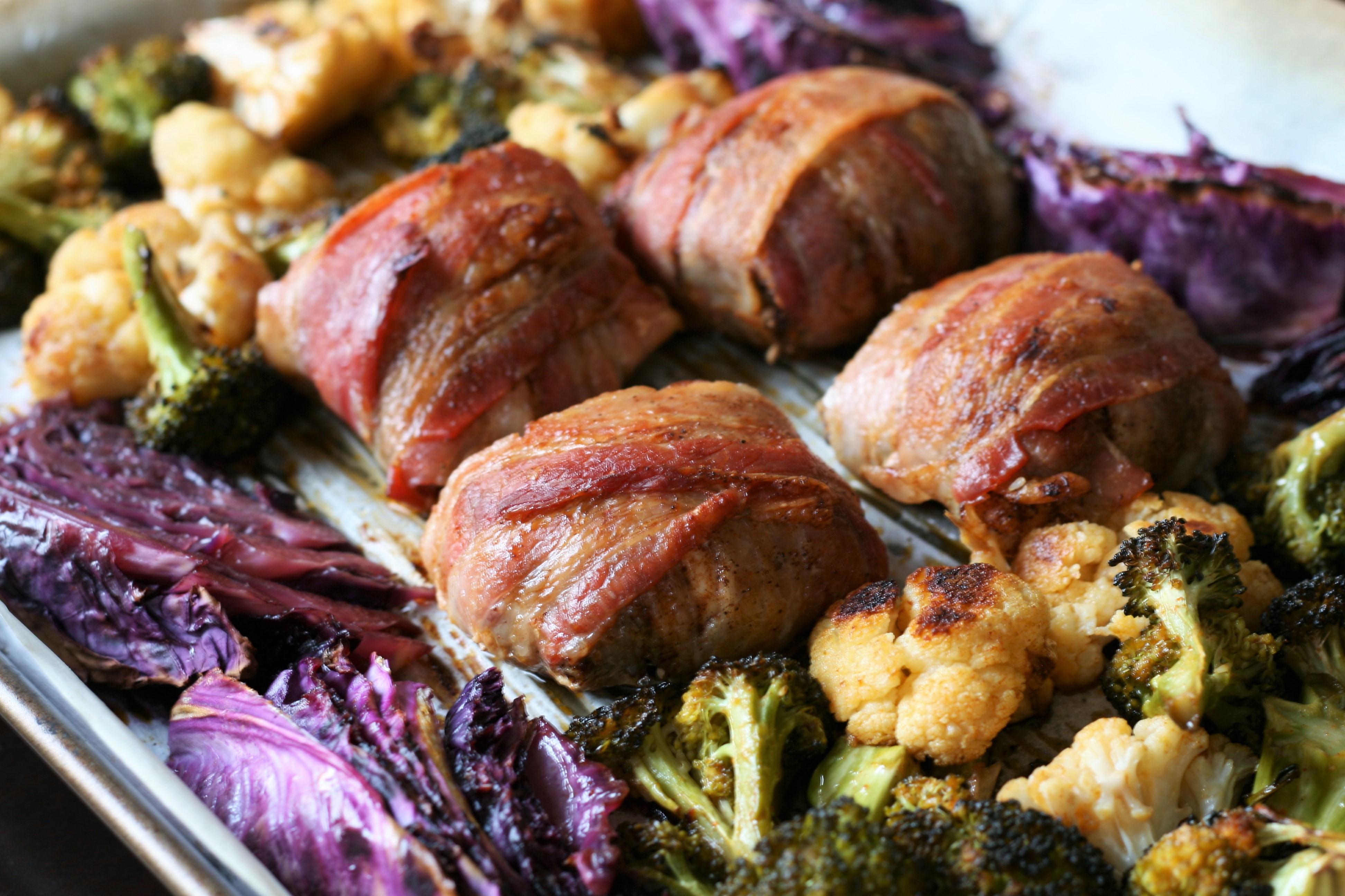 Keto Smoky Chicken and Vegetable Sheet Pan Dinner_image
