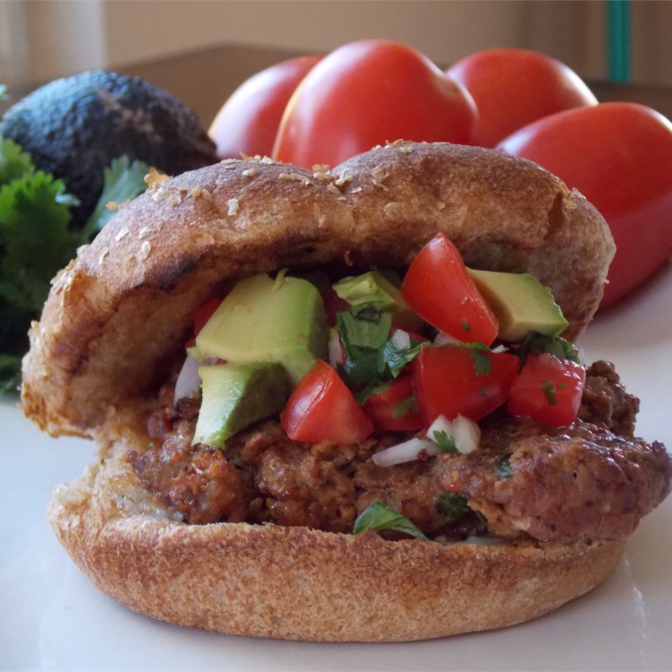 Chipotle Burgers with Avocado Salsa image