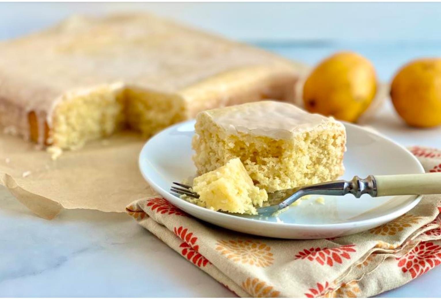 Lemon Velvet Sheet Cake image