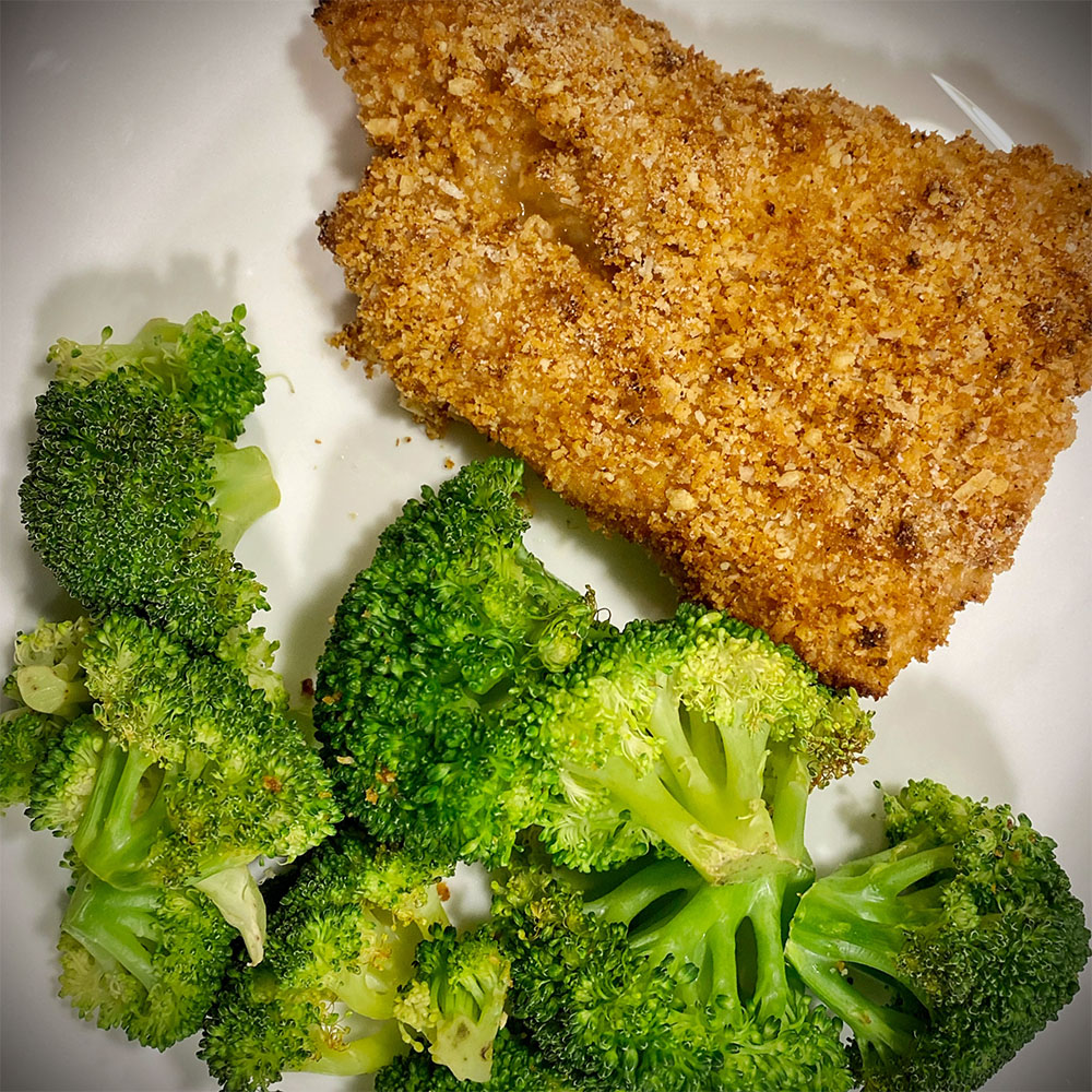 Air-Fried Keto Coconut-Breaded Cod image