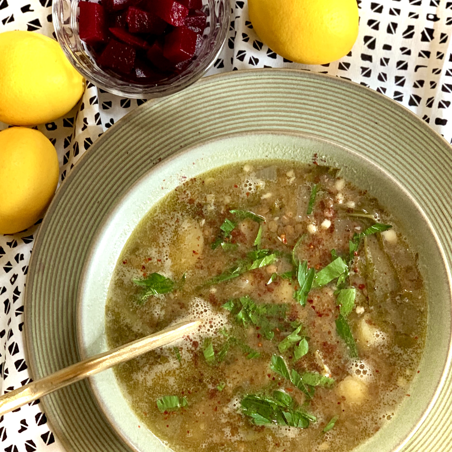 Chard Lentil Soup, Lebanese-Style image