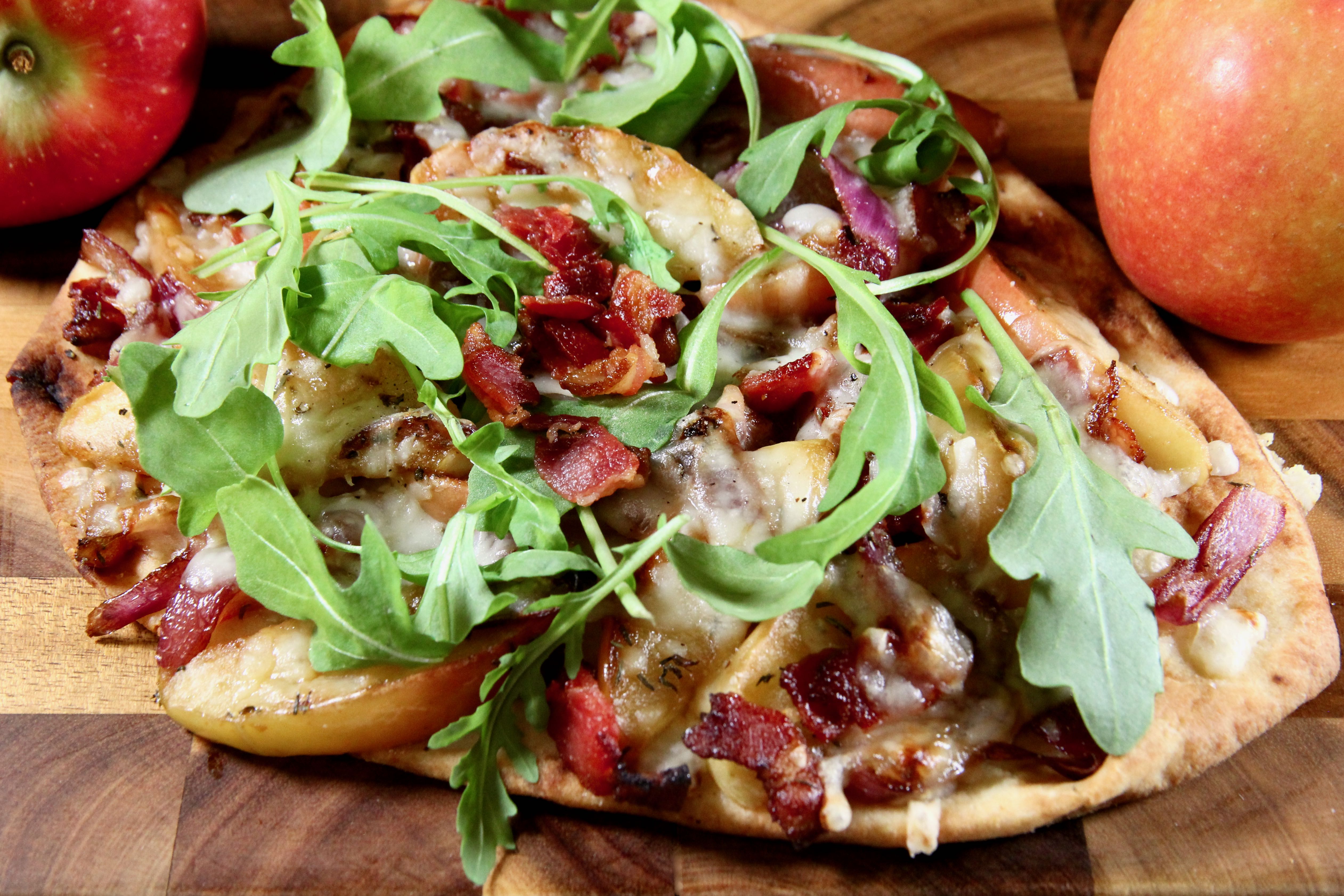 Savory Apple Naan Flatbread image