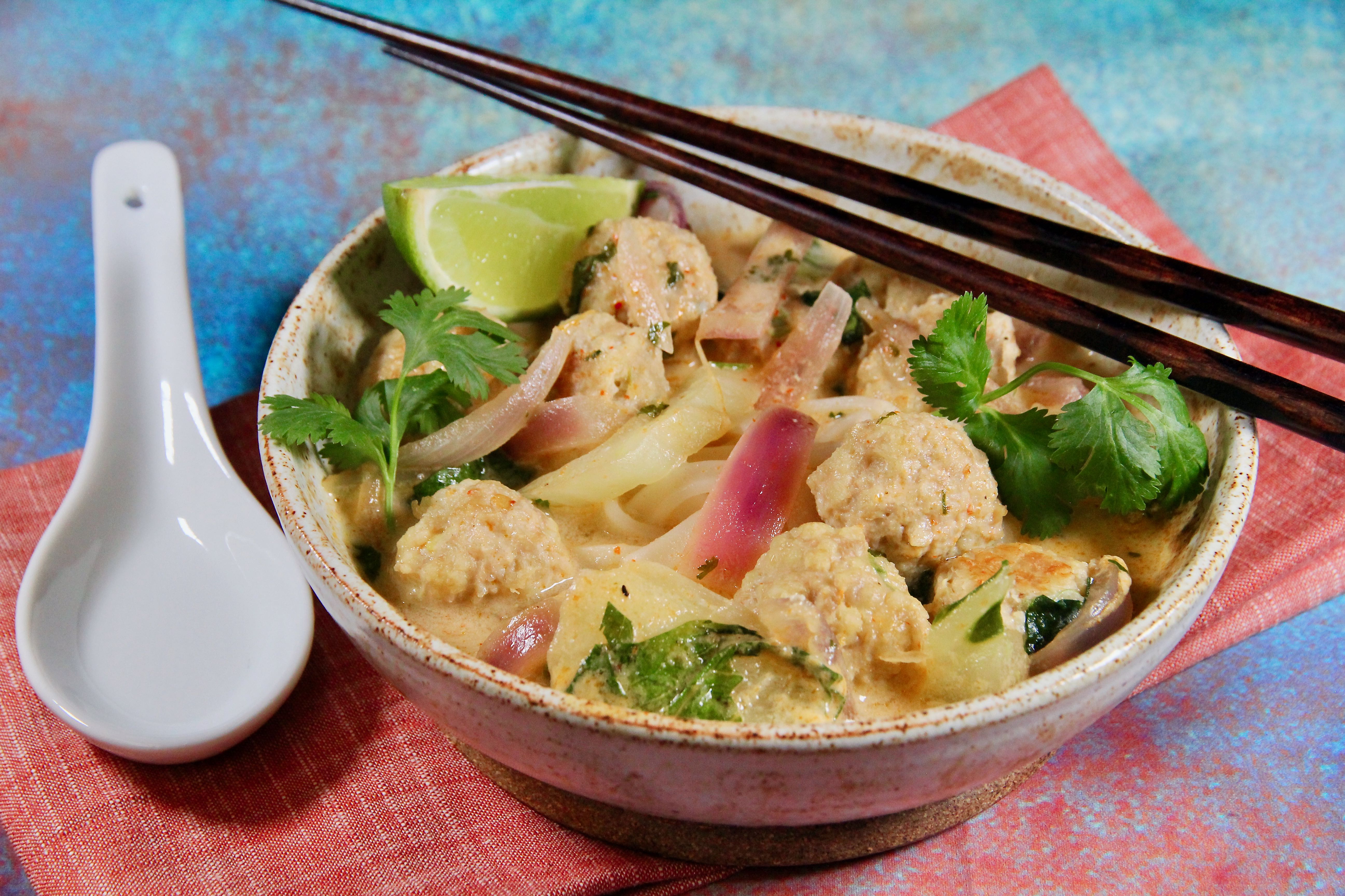 Thai Chicken Meatball Noodle Soup | Allrecipes