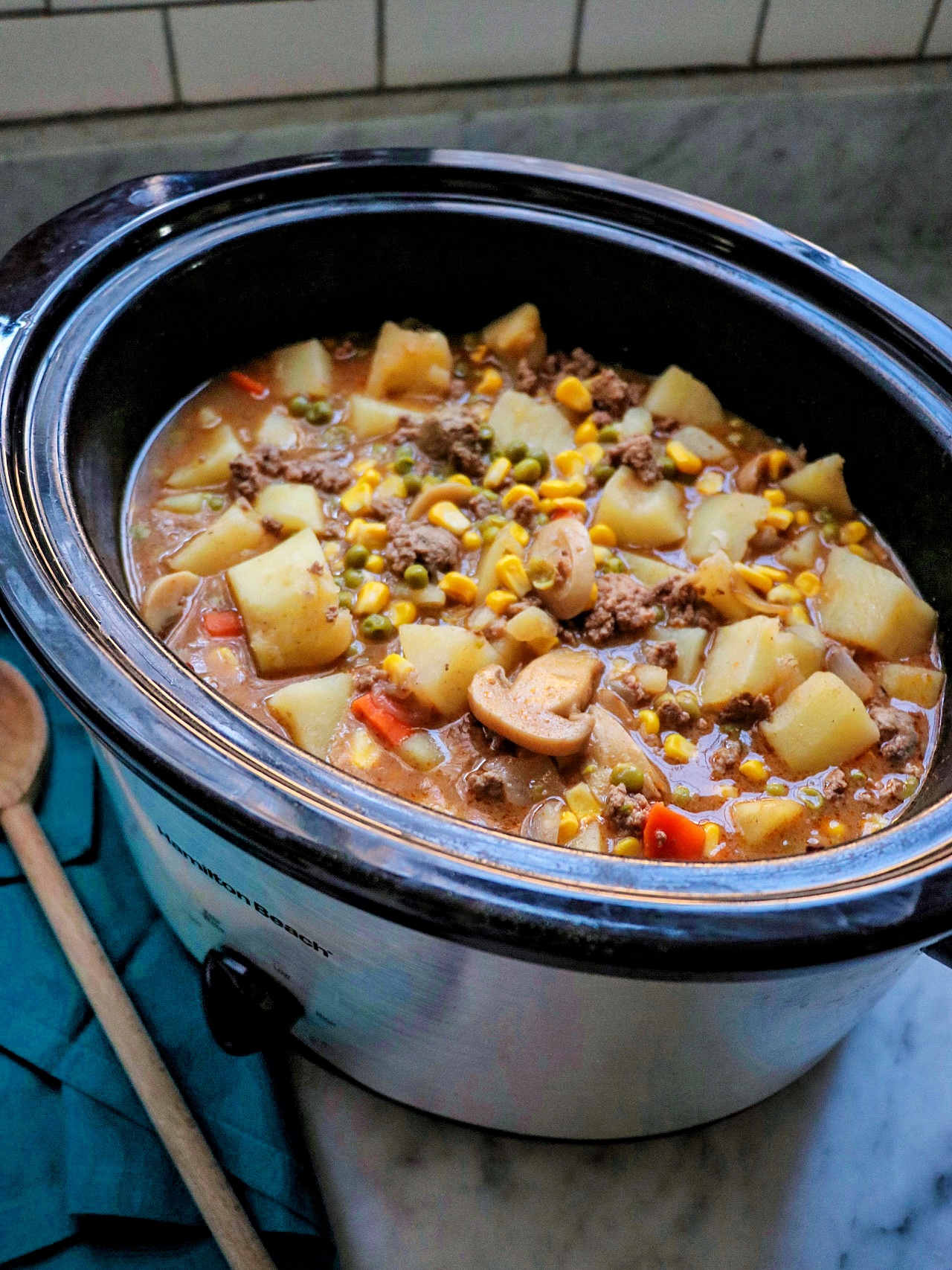 Slow Cooker Ground Beef Stew_image