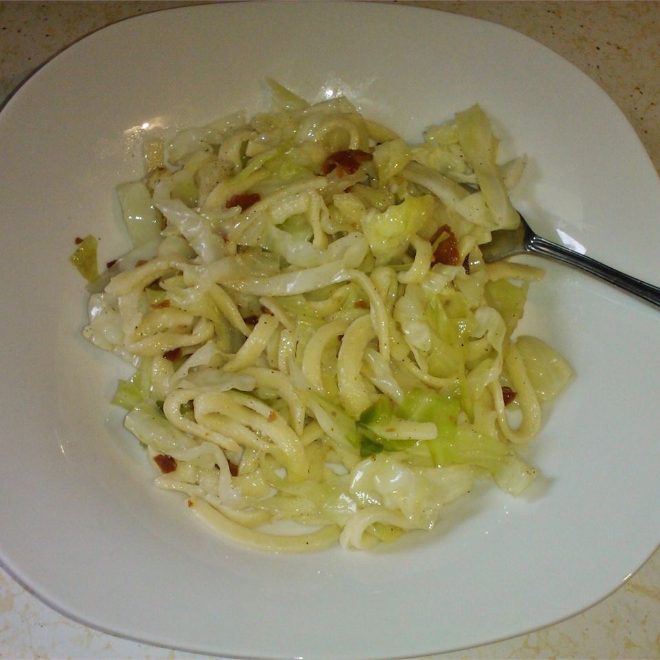 Fried Cabbage and Egg Noodles Recipe