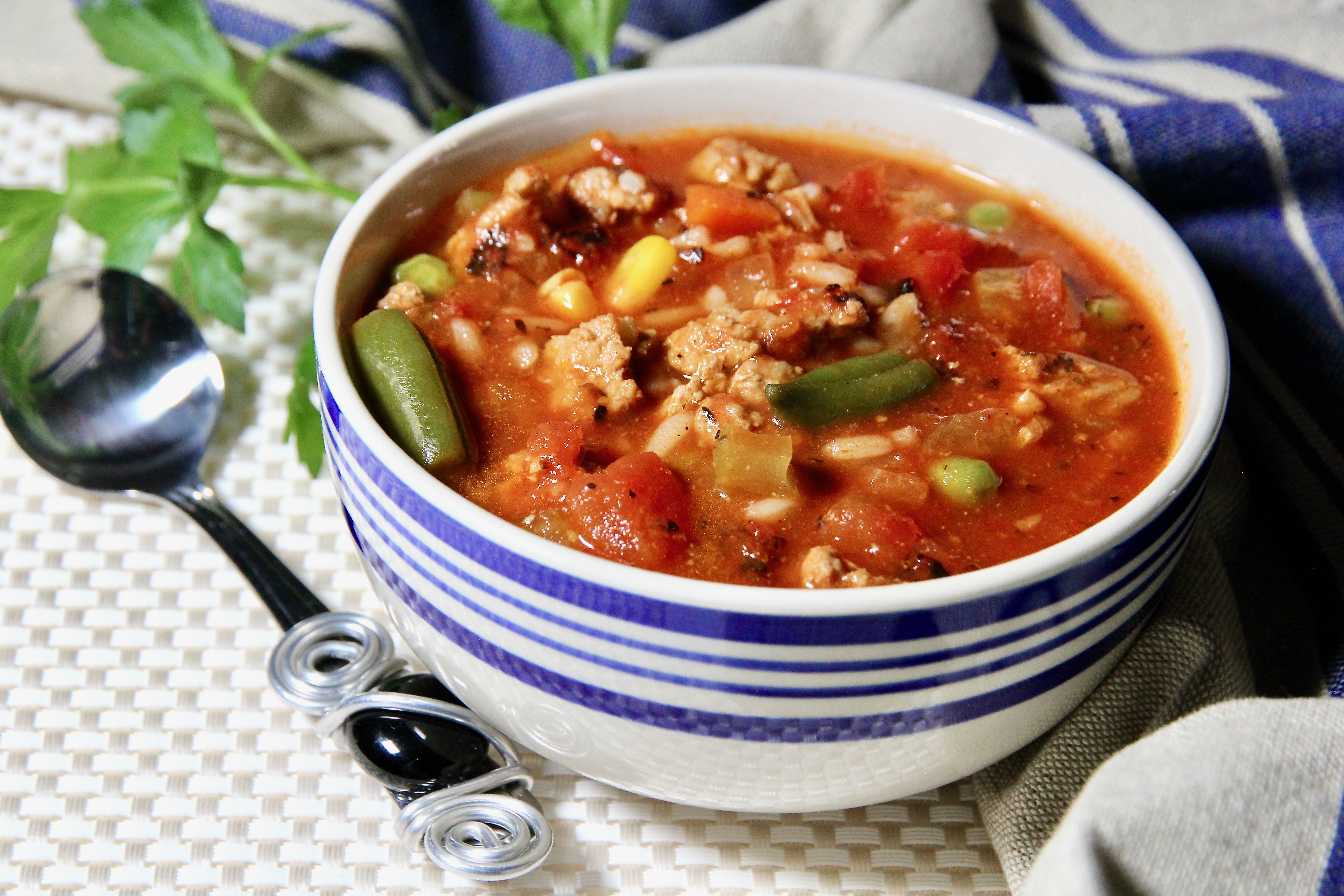 Ground Turkey Soup with White Rice_image