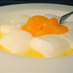 Almond Gelatin with Mandarin Oranges_image