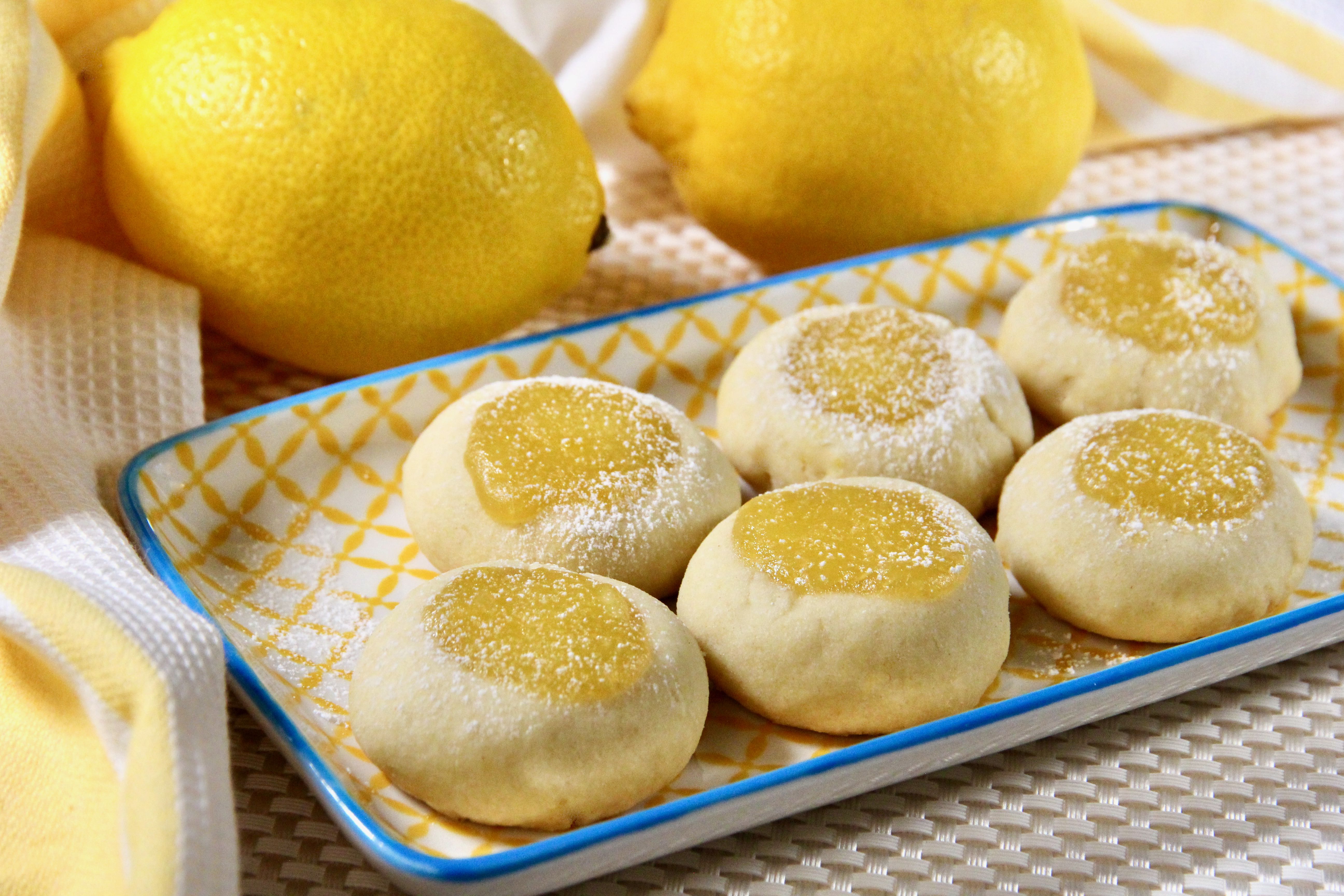 Lemon Curd Thumbprint Cookies image