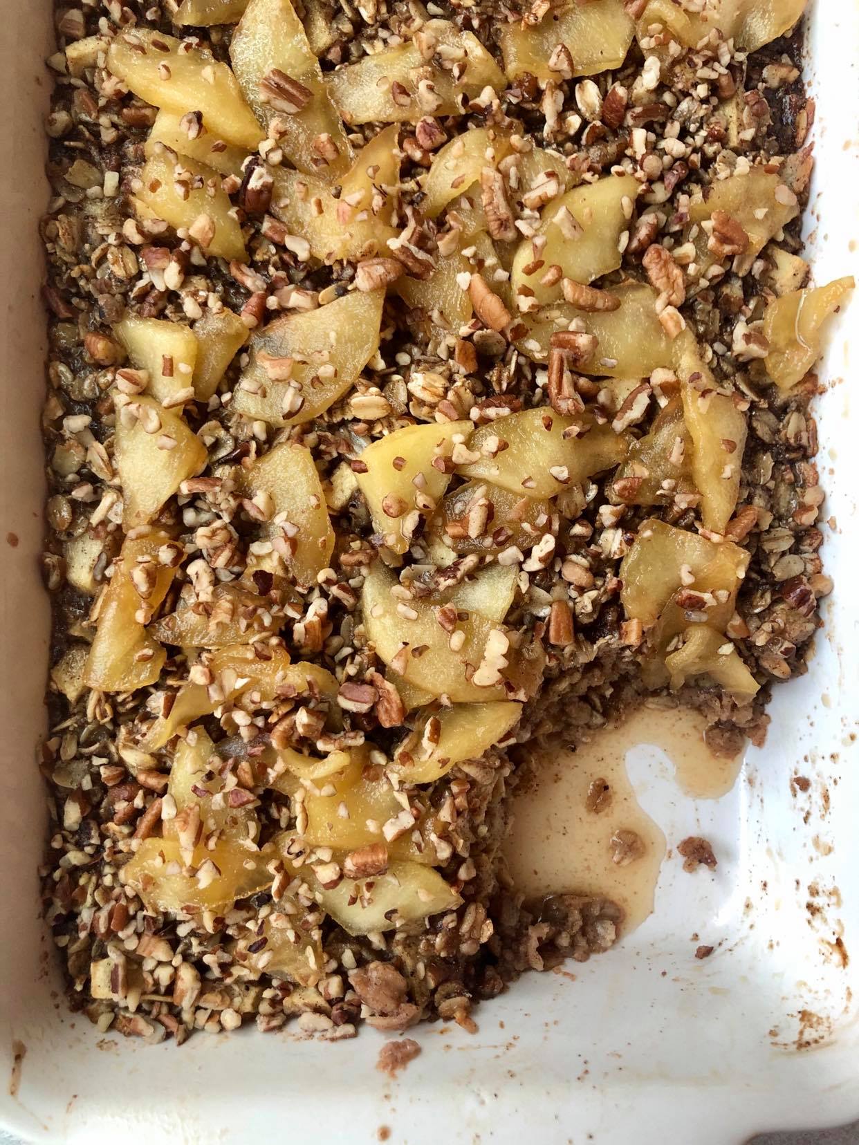 Apple Pie Baked Oatmeal image