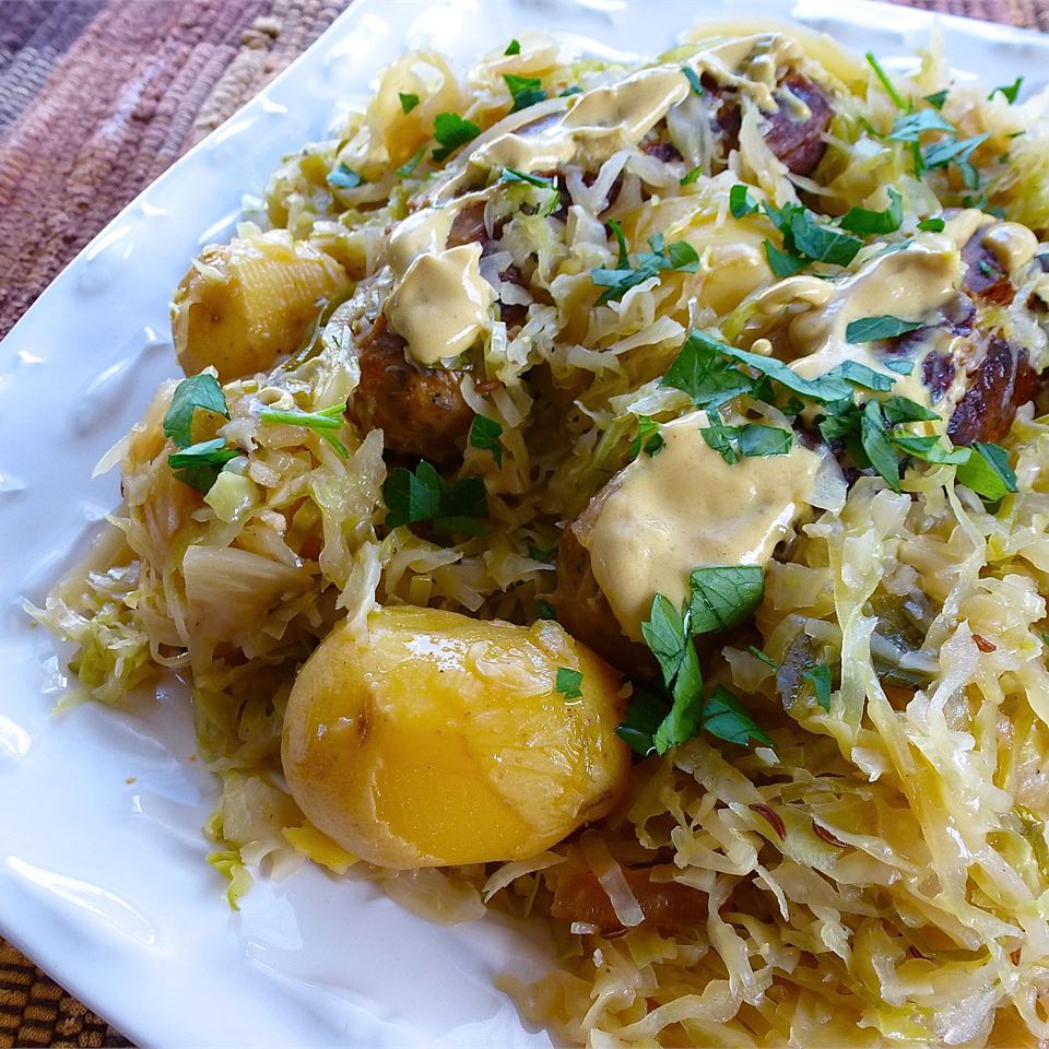 Chicken Apple Sausage With Cabbage Recipe Allrecipes