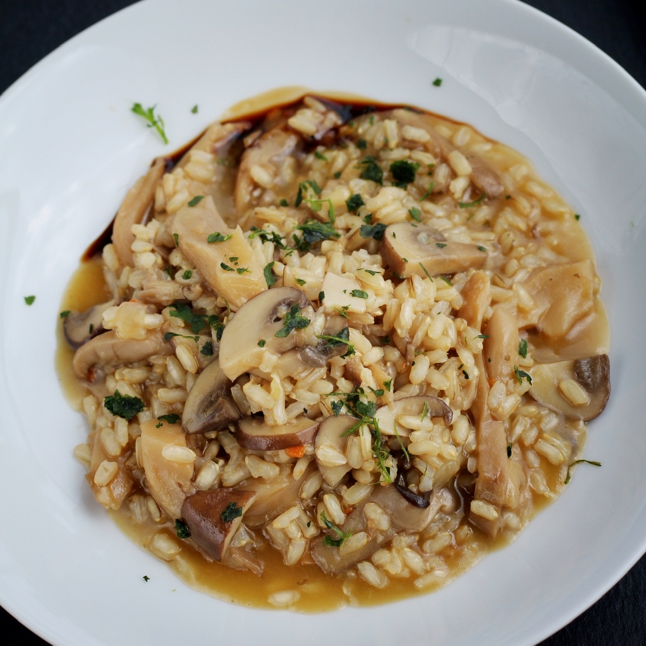 Instant Pot® Brown Rice and Mushroom Risotto (Vegan and Gluten-Free) image
