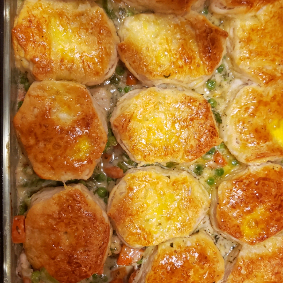 Mom's Fabulous Chicken Pot Pie With Biscuit Crust Recipe | Allrecipes