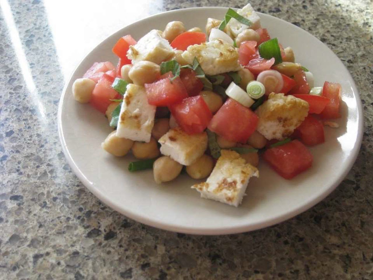 Halloumi, Chickpea, and Tomato Salad with Mint | Allrecipes