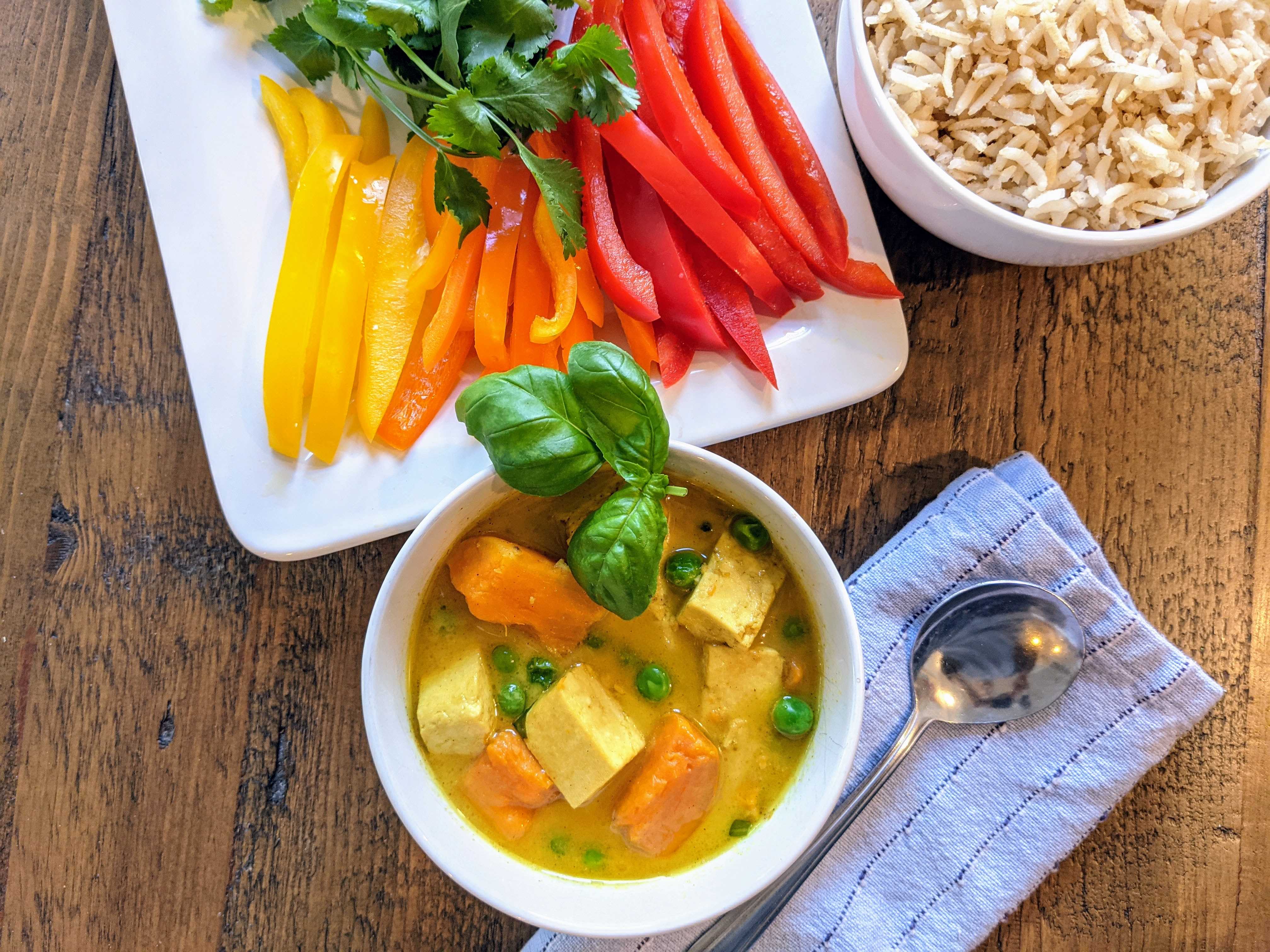 Easy Vegan Coconut Curry with Tofu image
