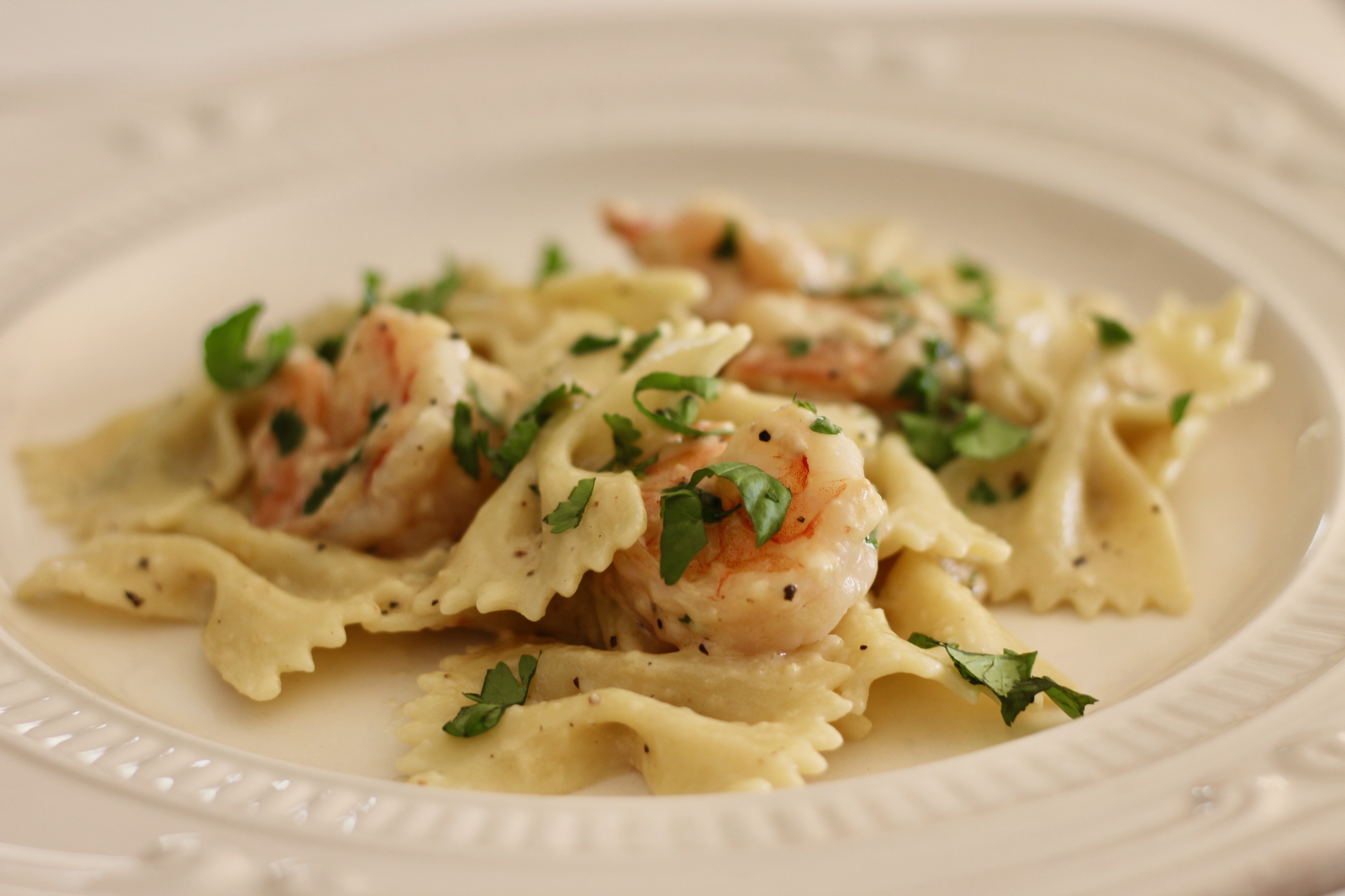 Lemon Pasta with Shrimp image