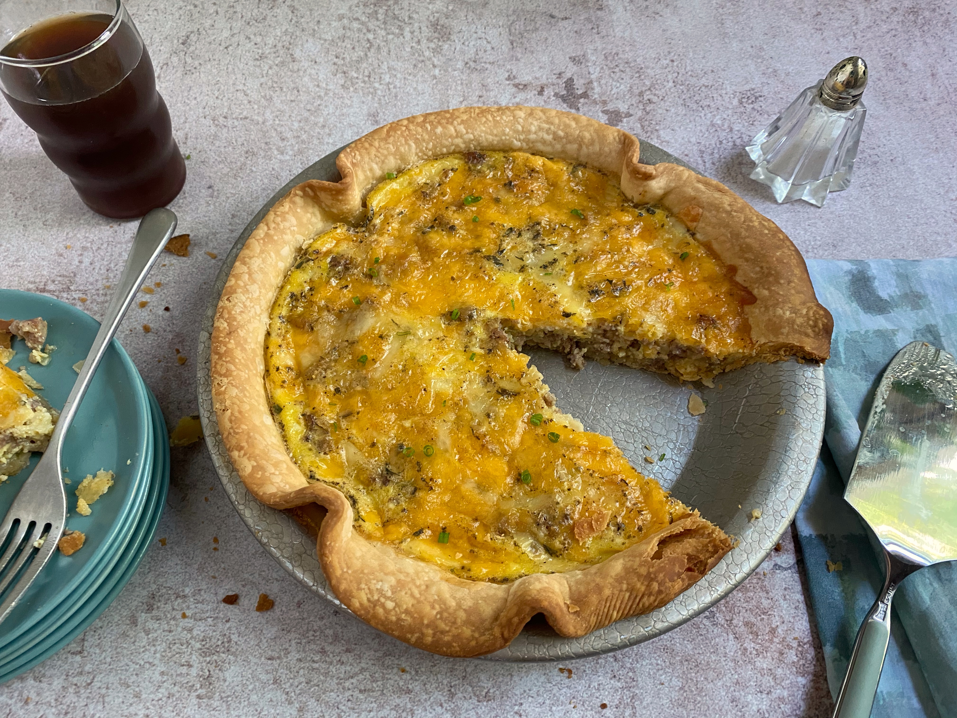 Quiche with Sausage image