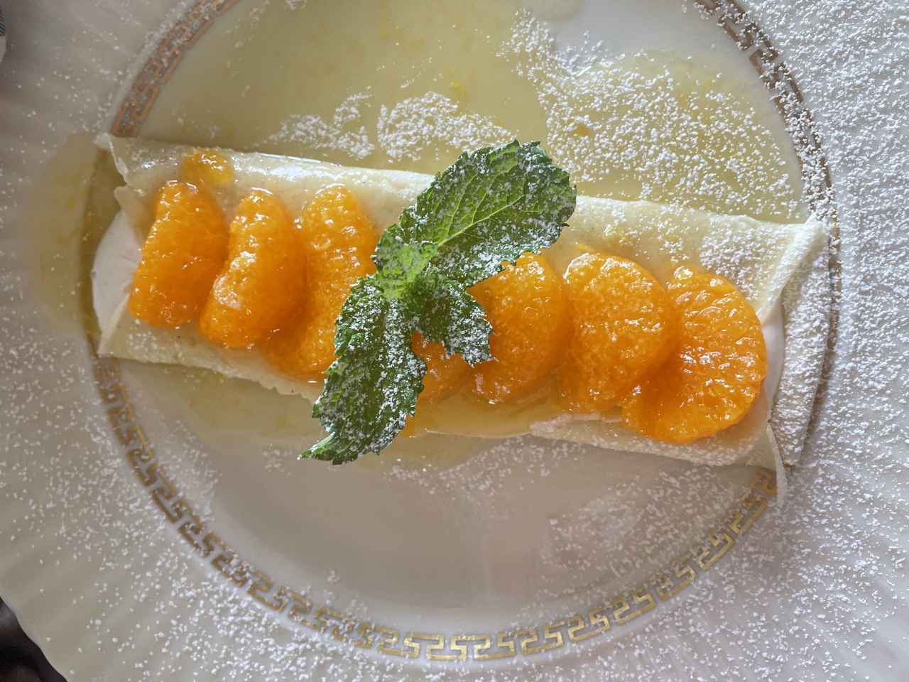 Lemon and Mandarin Orange Cream Cheese Crepes image