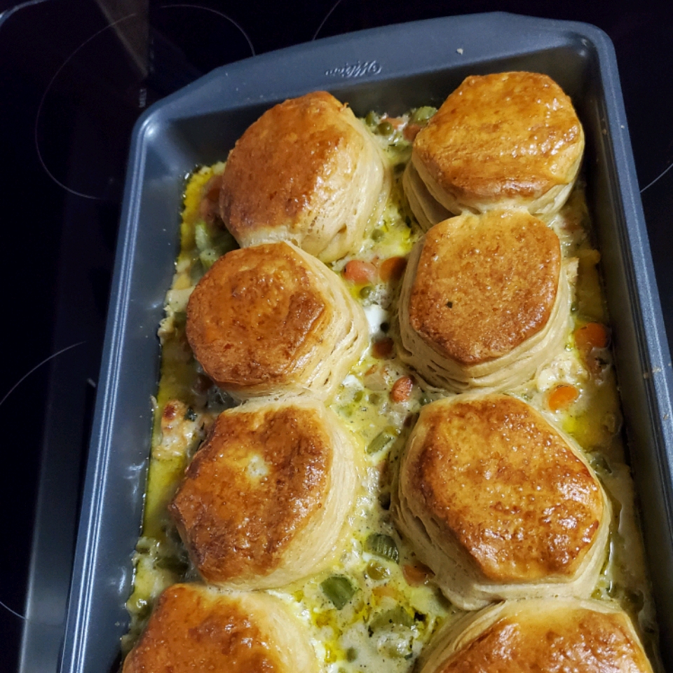 Mom's Fabulous Chicken Pot Pie With Biscuit Crust Recipe | Allrecipes