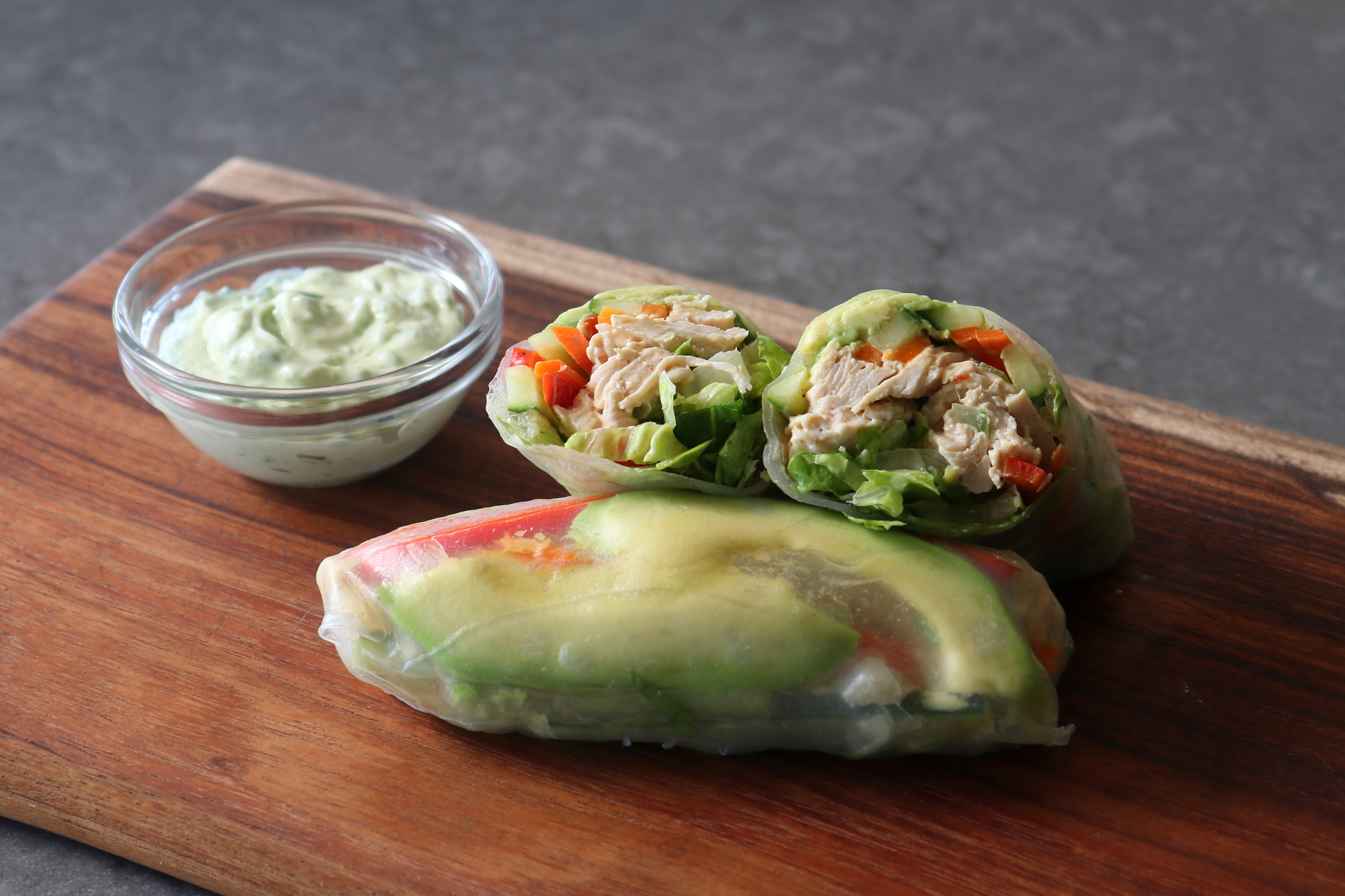 Chicken Salad Summer Rolls image