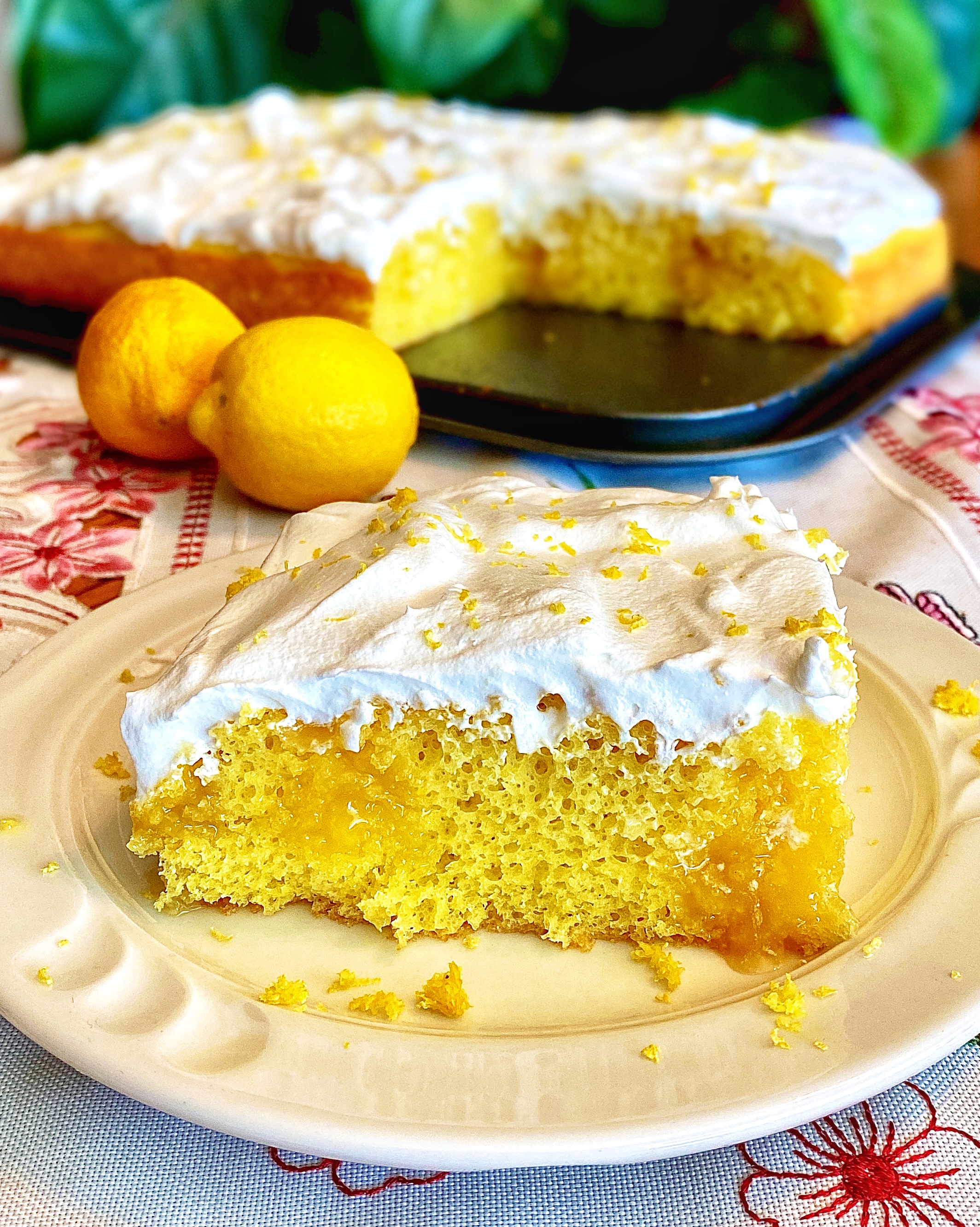 Lemon Curd Poke Cake image