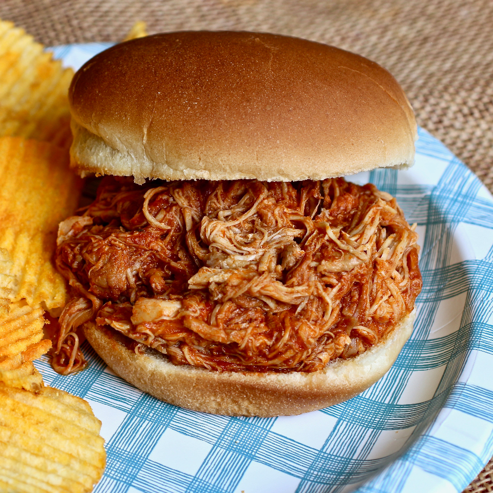 BBQ Pulled Chicken in the Slow Cooker Allrecipes