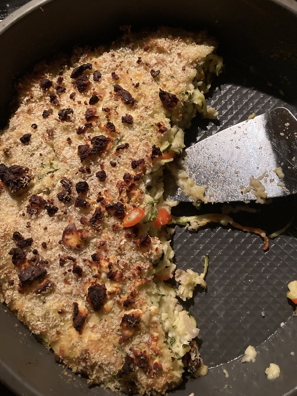 Crustless Zucchini and Feta Pie image