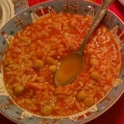 Tomato Garbanzo Soup with Rice image