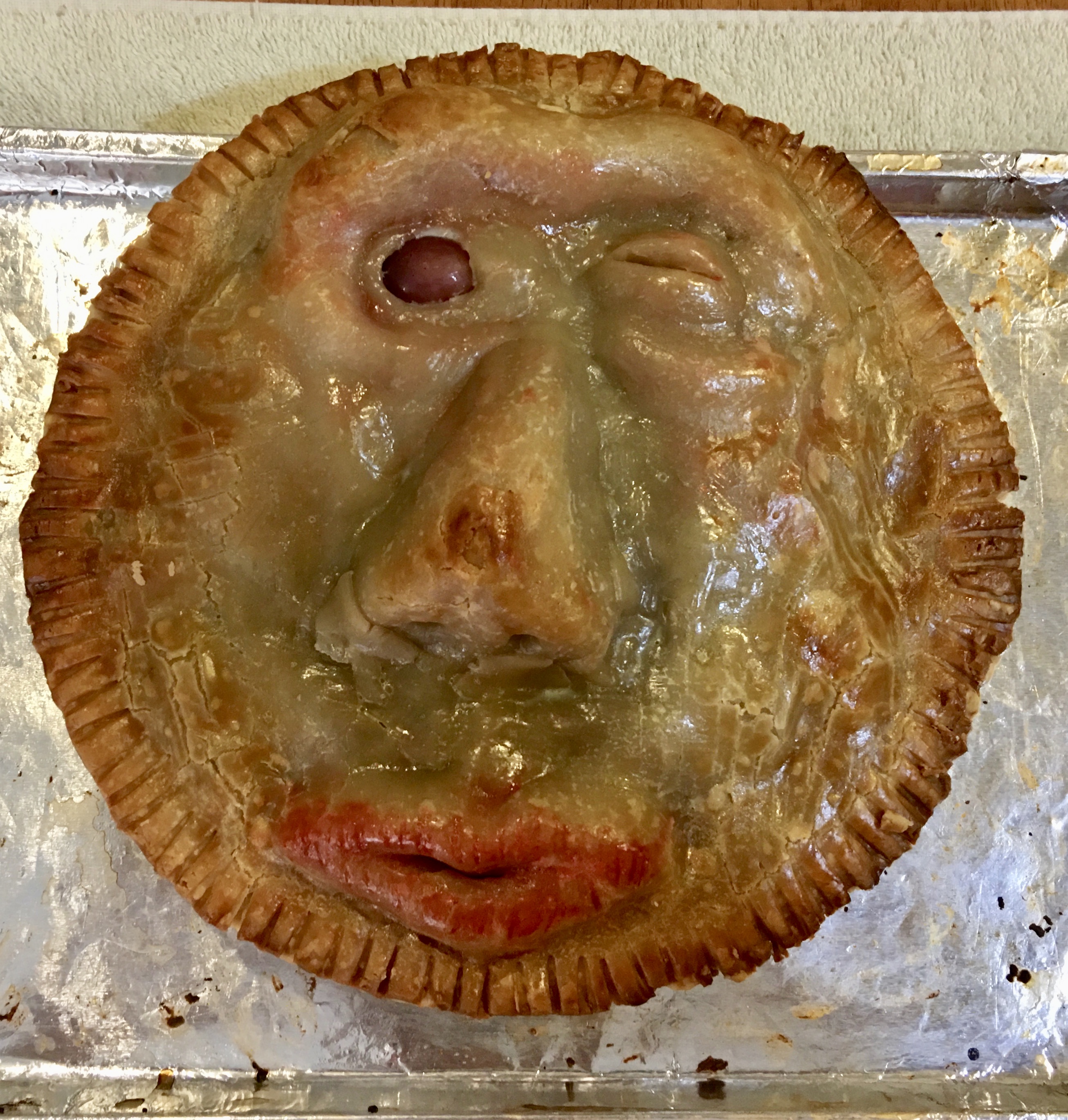 Peas and pies face